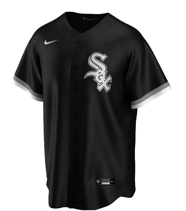 Men's Eloy Jimenez Chicago White Sox Black Alternate Premium Stitch Replica Jersey - vstockx