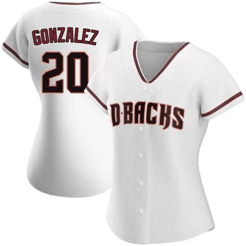 Women's Arizona Diamondbacks Luis Gonzalez Replica Home Jersey - White - vstockx