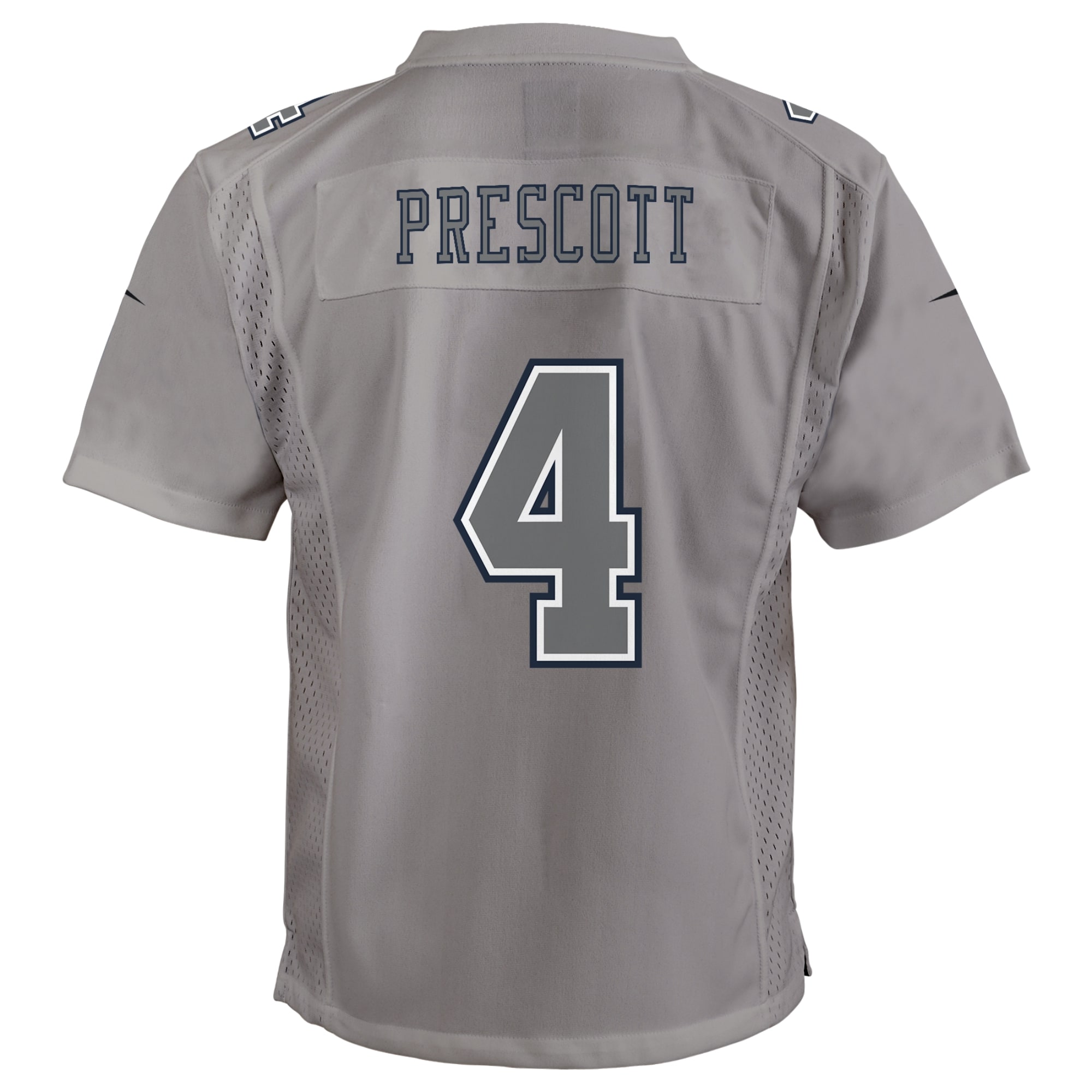 Dak Prescott Dallas Cowboys Nike Youth Atmosphere Game Jersey - Gray - vstockx