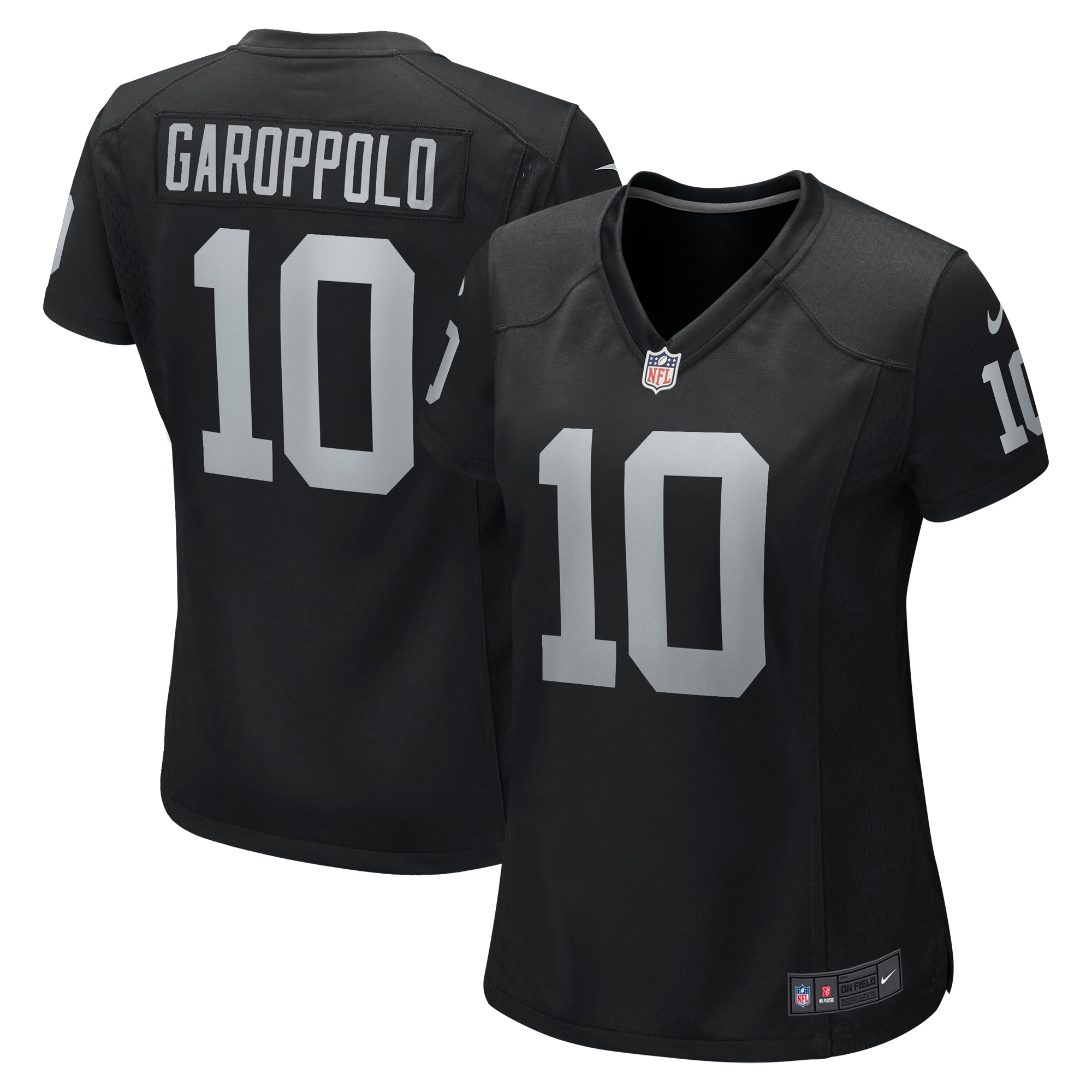 Jimmy Garoppolo Las Vegas Raiders Nike Women's Player Jersey - Black - vstockx