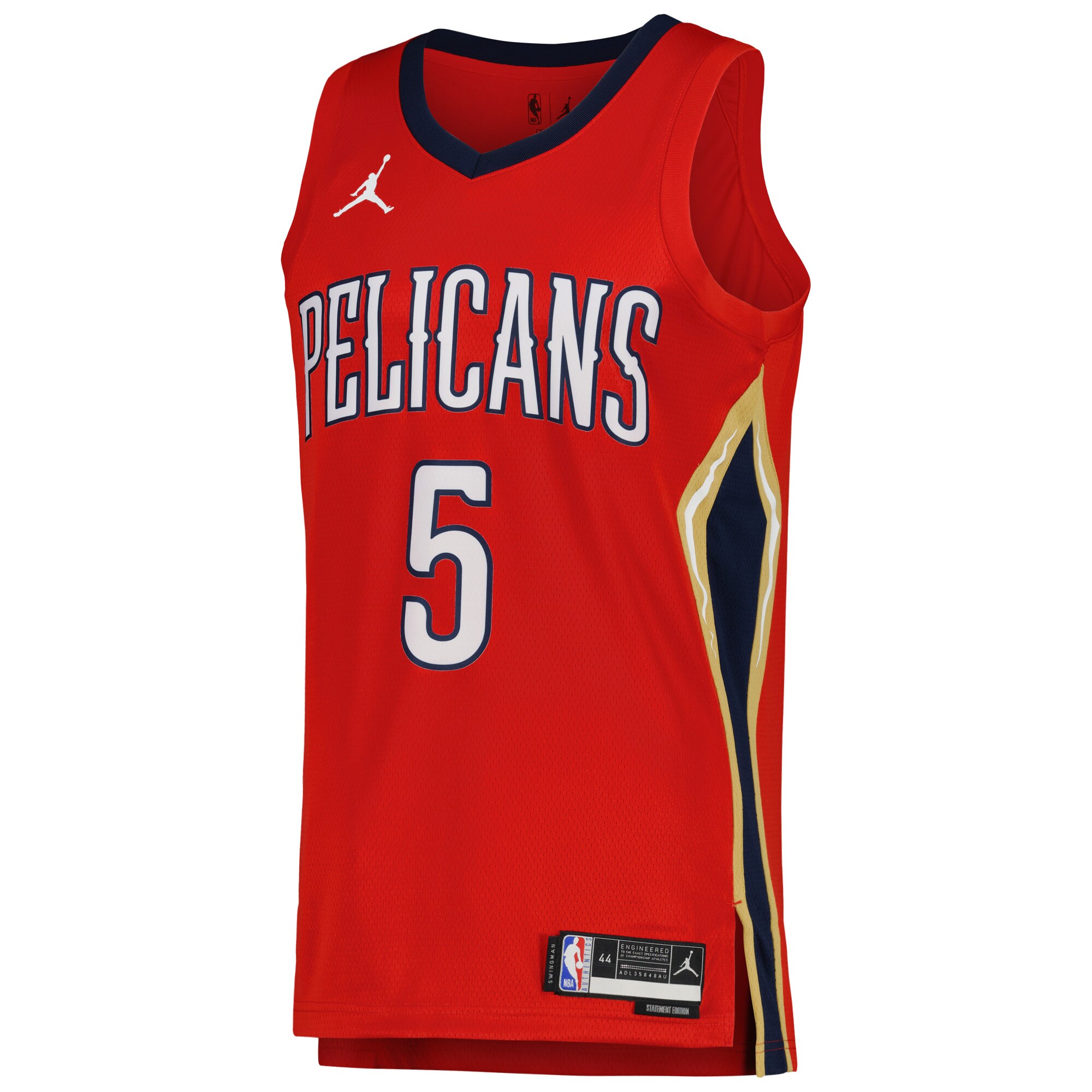 Herbert Jones New Orleans Pelicans Jordans Brand Unisex Swingman Jersey - Statement Edition - Red - vstockx