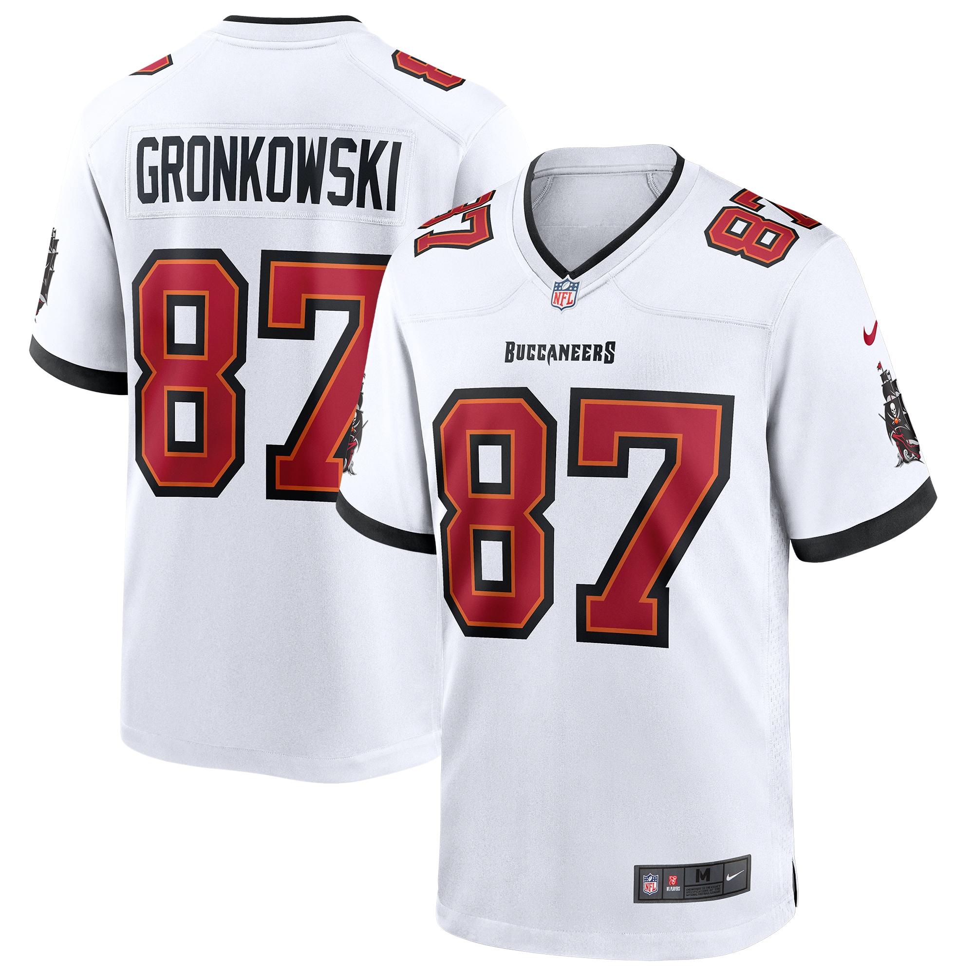 Rob Gronkowski Tampa Bay Buccaneers Nike Game Jersey - White - vstockx