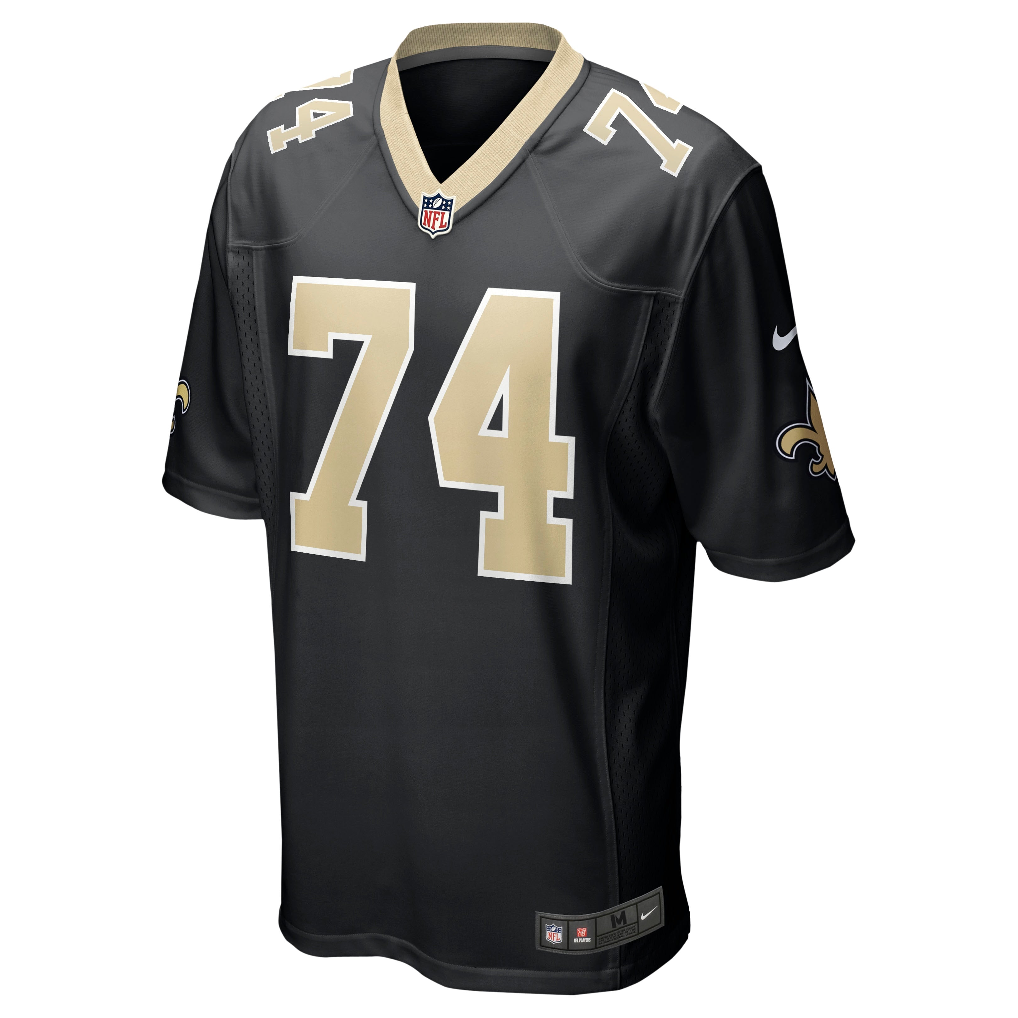 Men's Nike James Hurst Black New Orleans Saints Game Jersey - vstockx