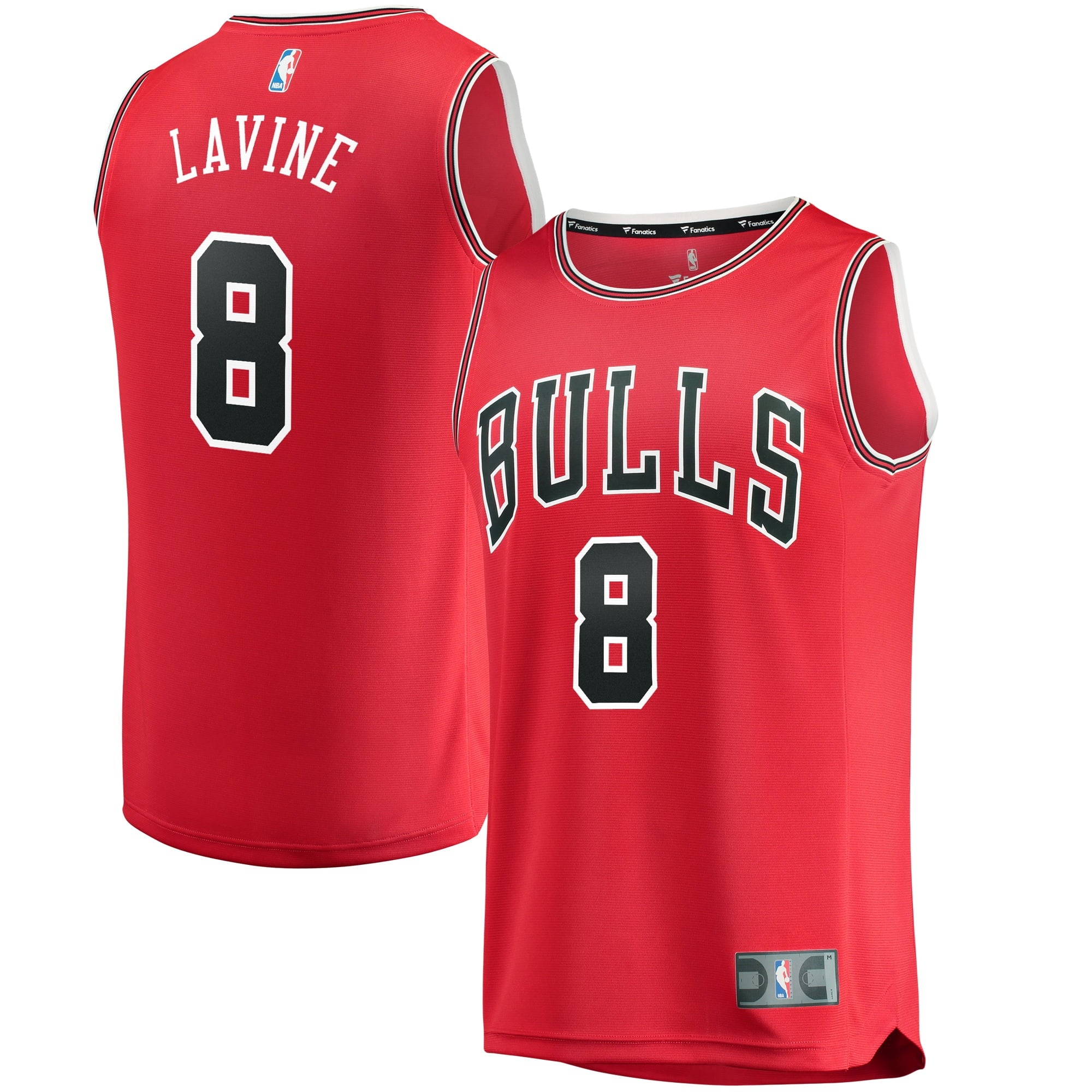 Men's Fanatics Branded Zach LaVine Red Chicago Bulls Fast Break Replica Jersey - Icon Edition - vstockx