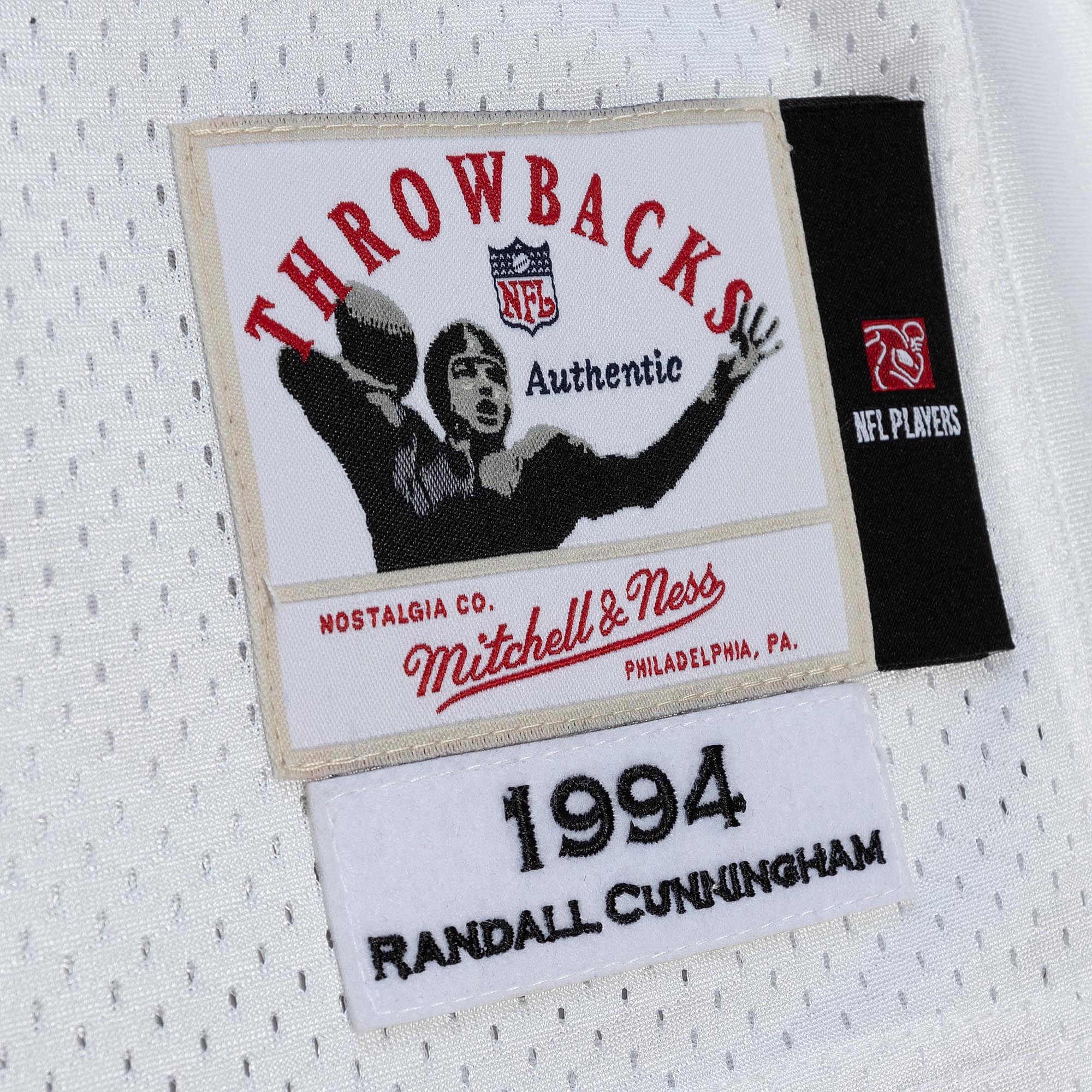 Randall Cunningham Philadelphia Eagles Mitchell & Ness 1994 Authentic Retired Player Jersey - White - vstockx