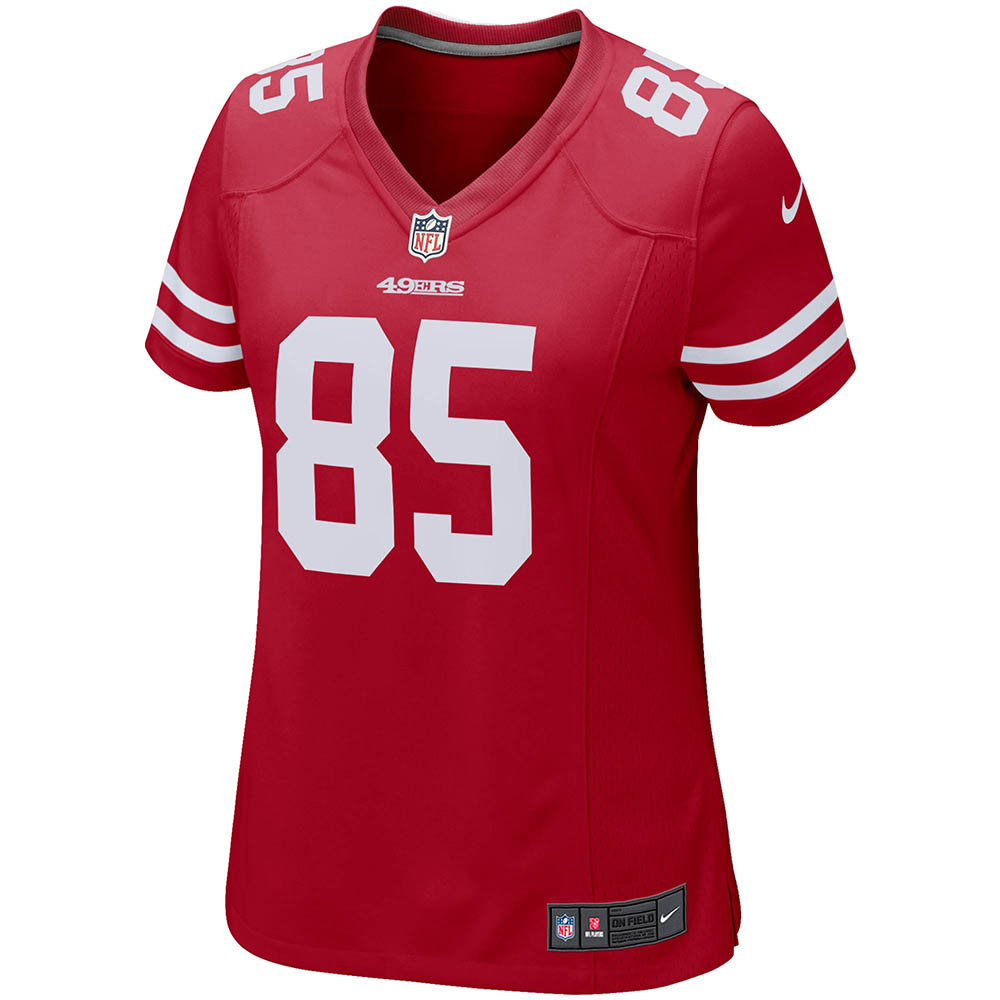 Women's San Francisco 49ers George Kittle Game Player Jersey Scarlet - vstockx