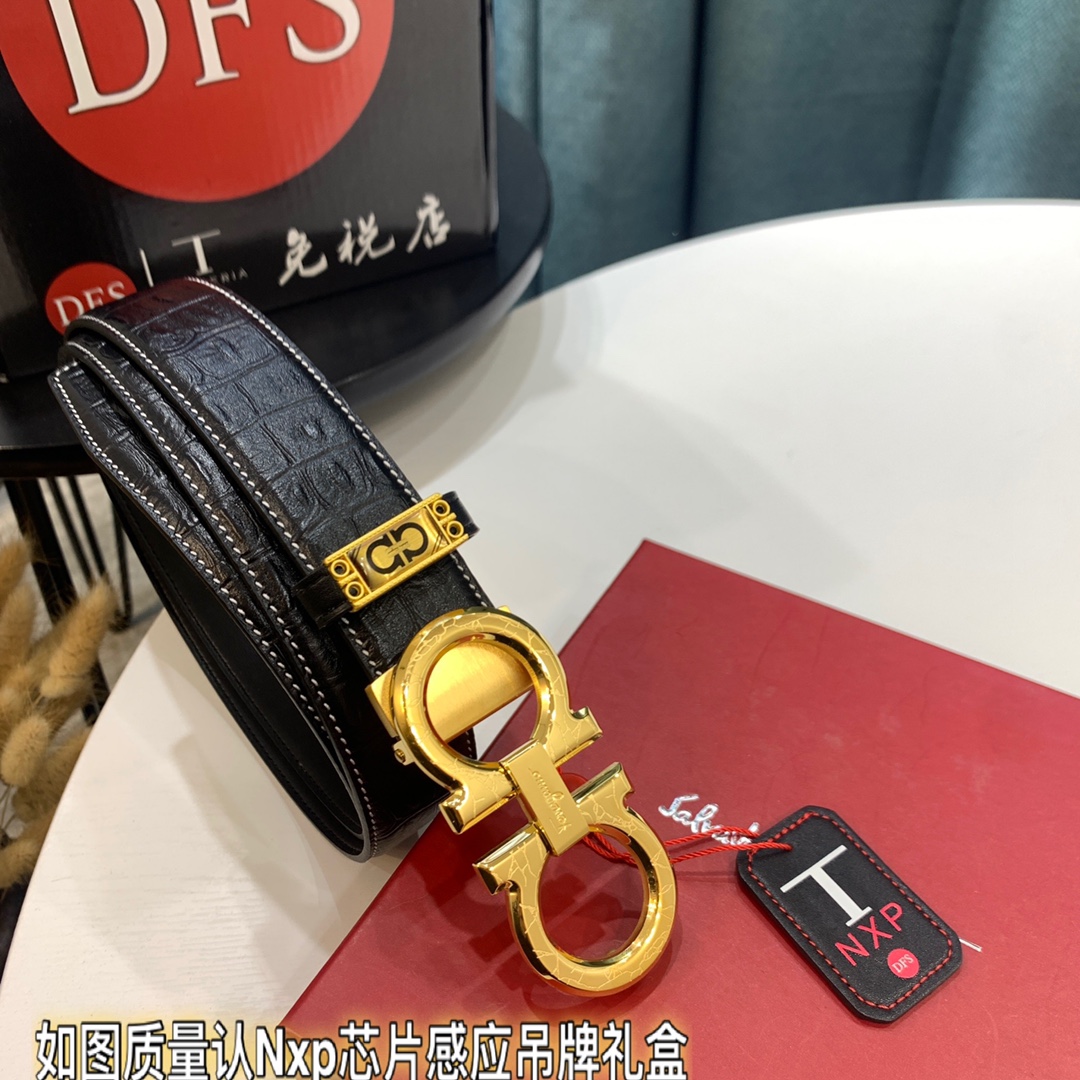 Streetwear Belt Ferragamo 319408 size:3.5cm - vstockx
