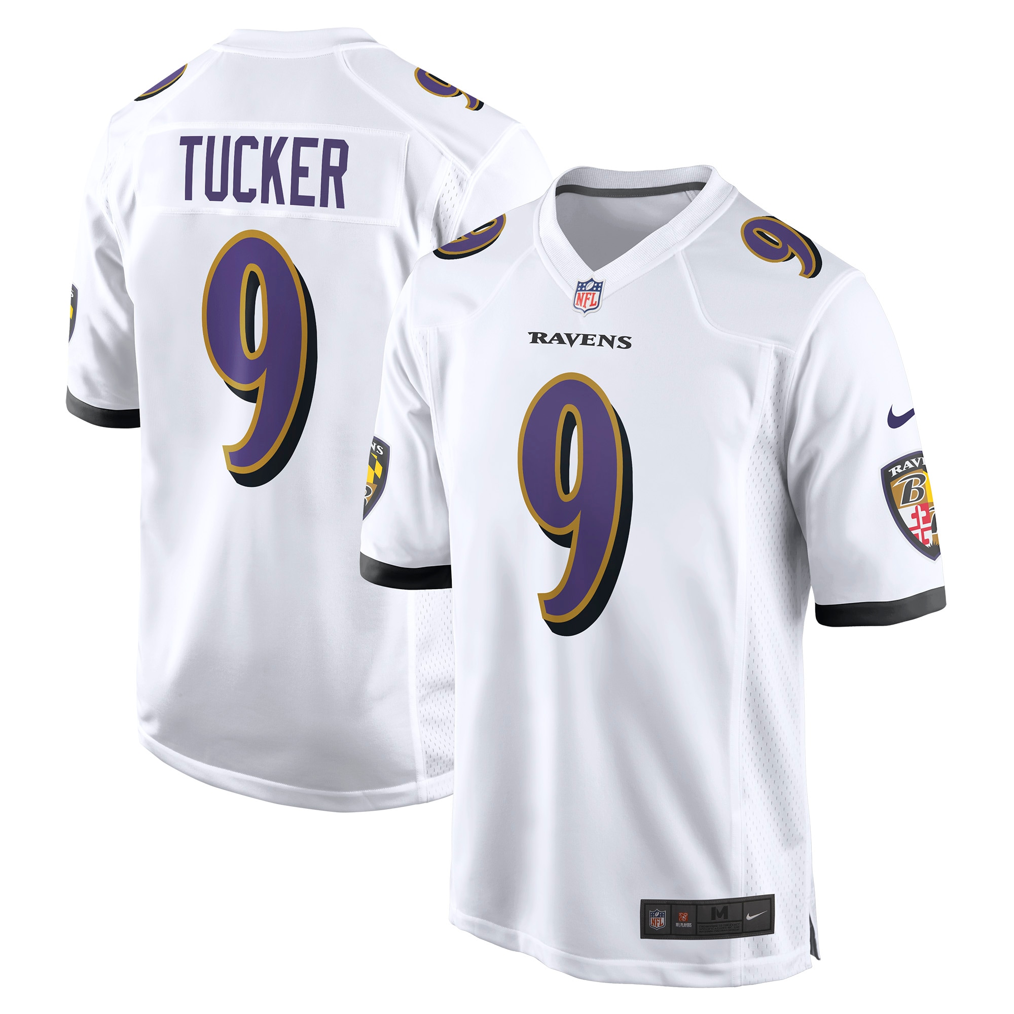 Justin Tucker Baltimore Ravens Nike Game Jersey - White - vstockx