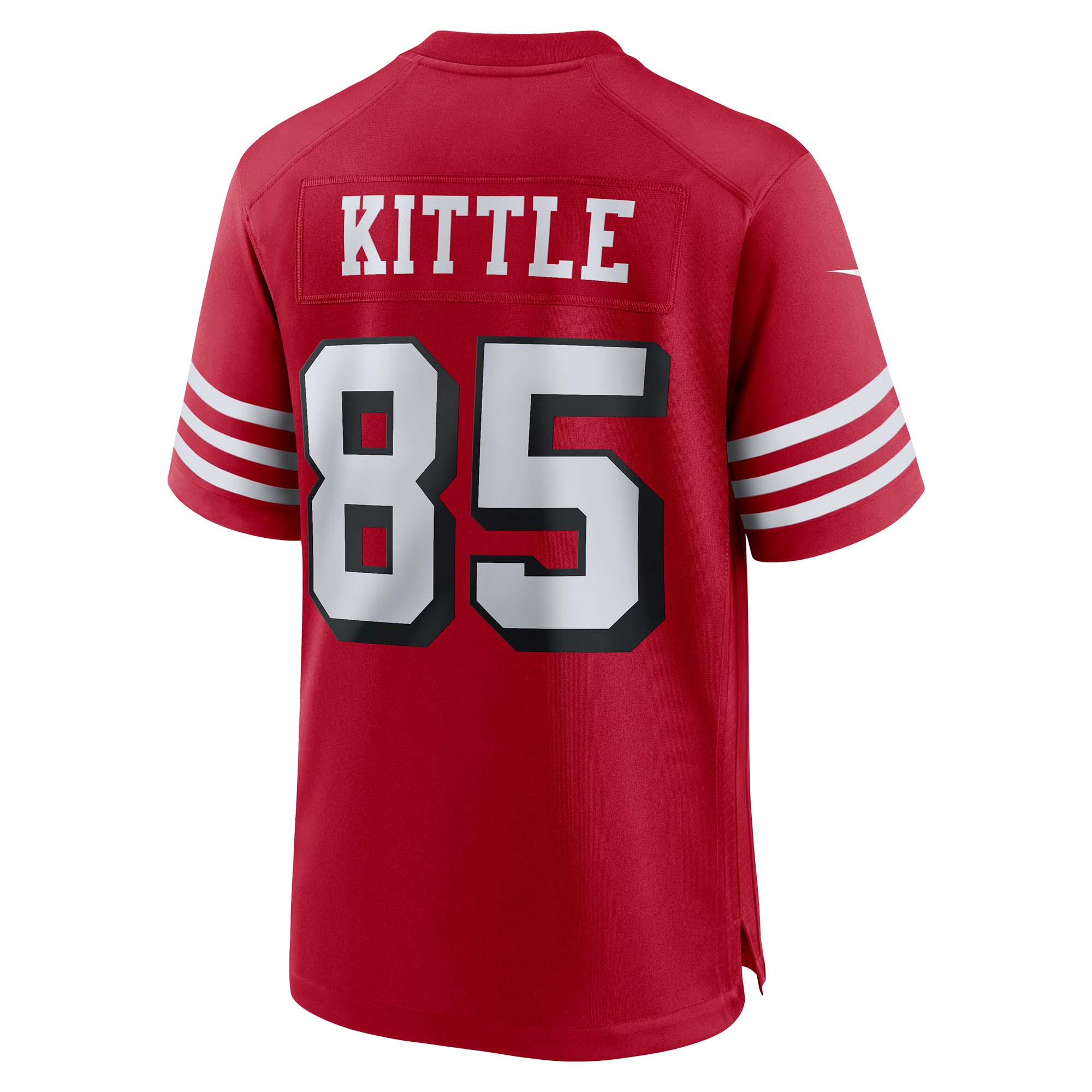 Men's Nike George Kittle Scarlet San Francisco 49ers Alternate Game Jersey - vstockx