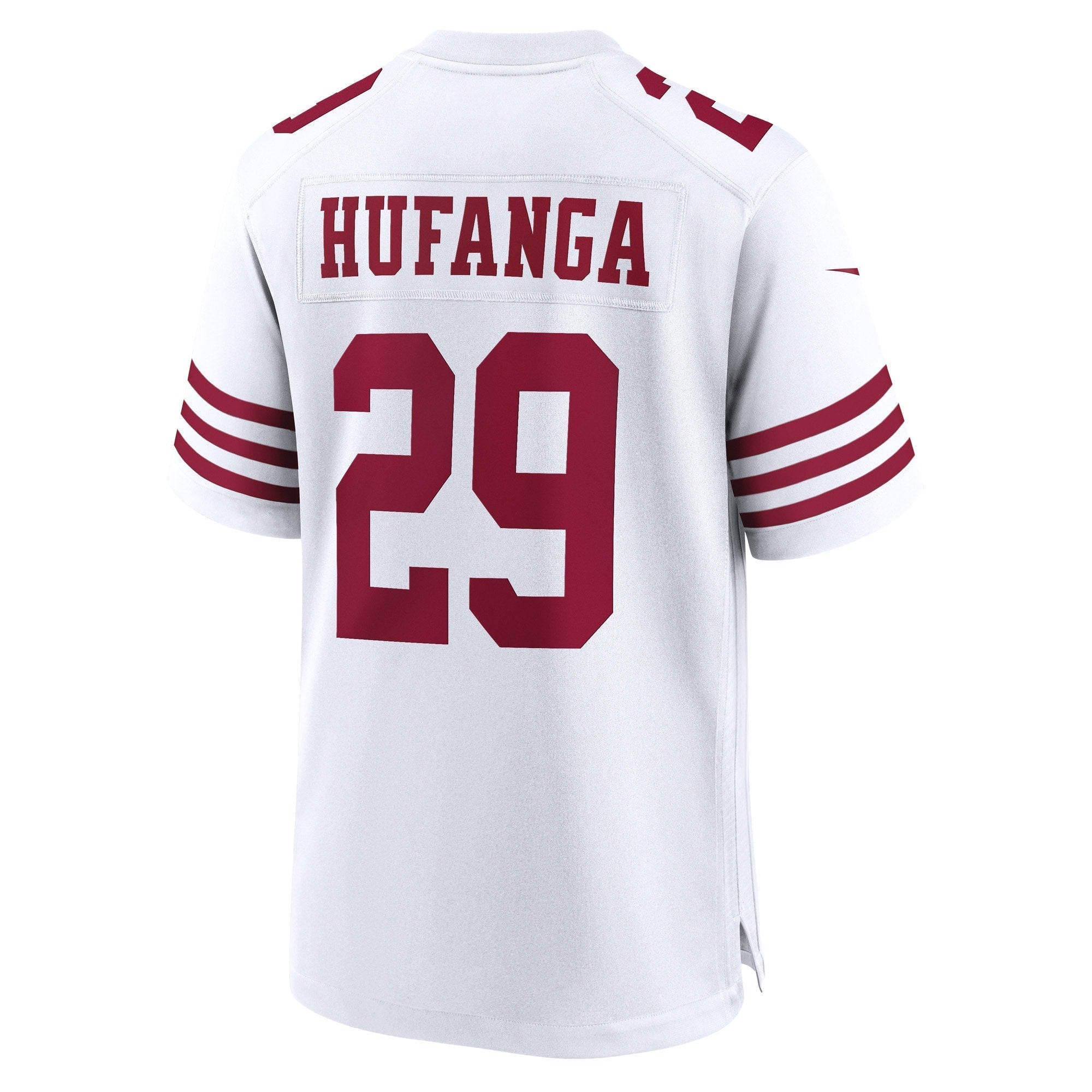 Men's Nike Talanoa Hufanga White San Francisco 49ers Away Game Player Jersey - vstockx