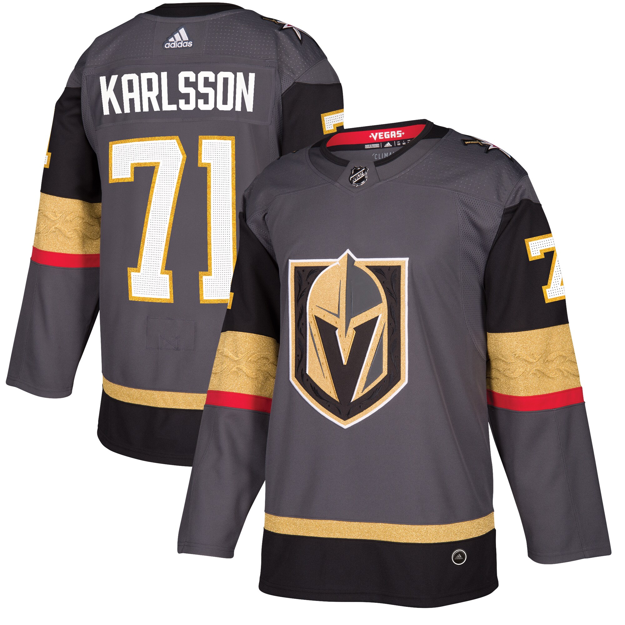 William Karlsson Vegas Golden Knights adidas Alternate Authentic Player Jersey - Gray - vstockx
