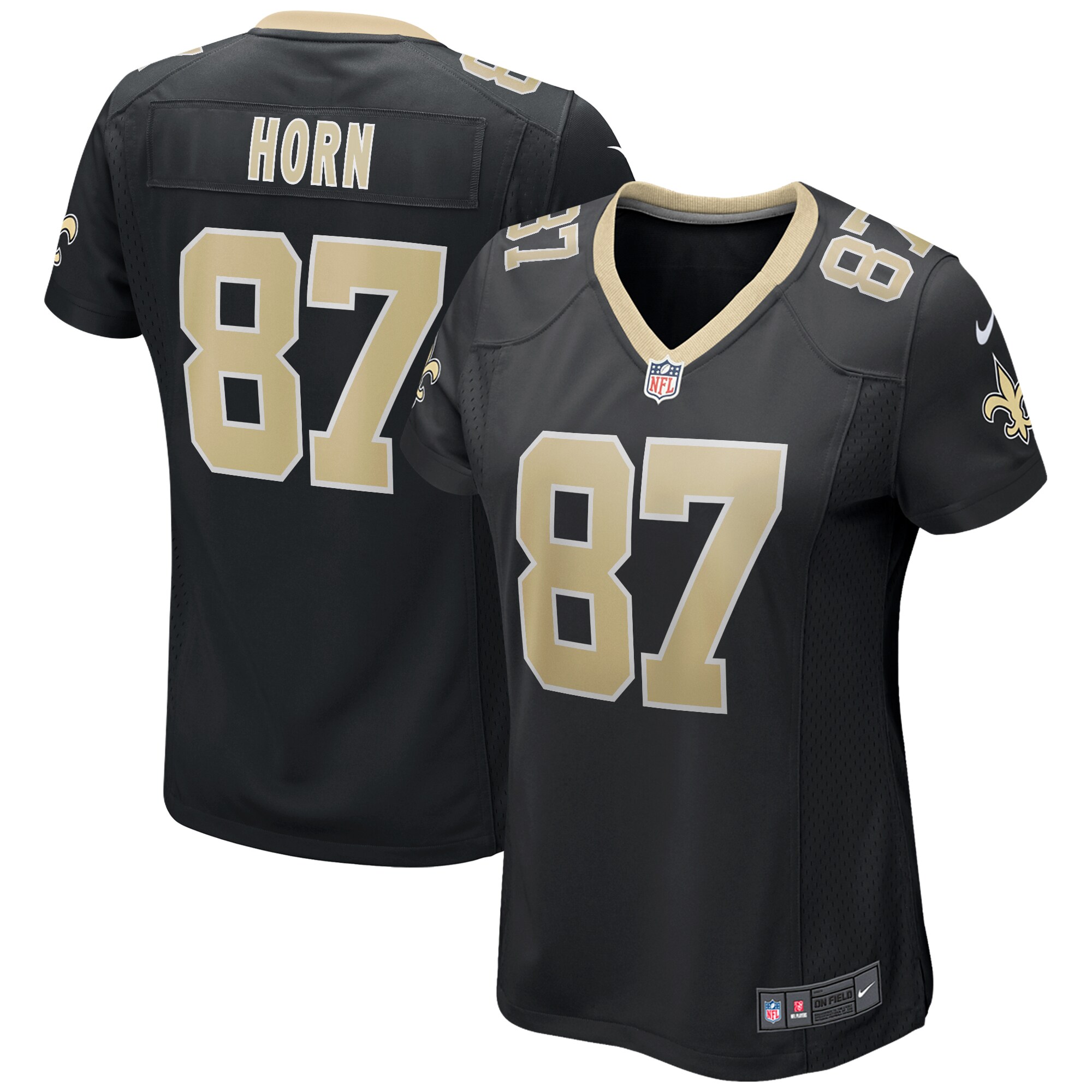 Joe Horn New Orleans Saints Nike Women's Game Retired Player Jersey - Black - vstockx