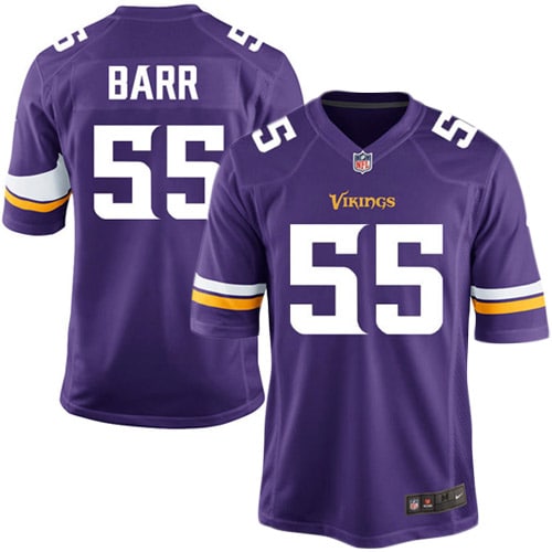 Anthony Barr Minnesota Vikings Youth Nike Team Color Game Jersey - Purple - vstockx