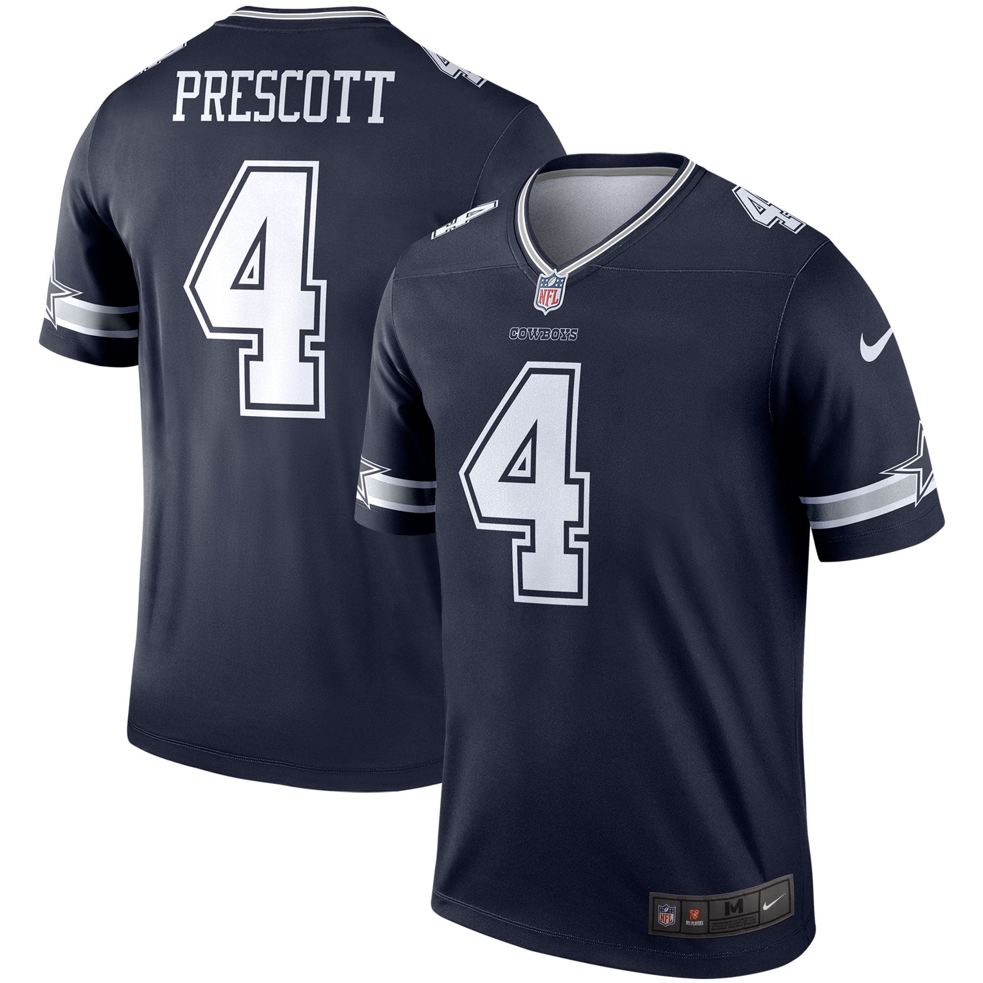 Men's Nike Dak Prescott Navy Dallas Cowboys Legend Player Jersey - vstockx