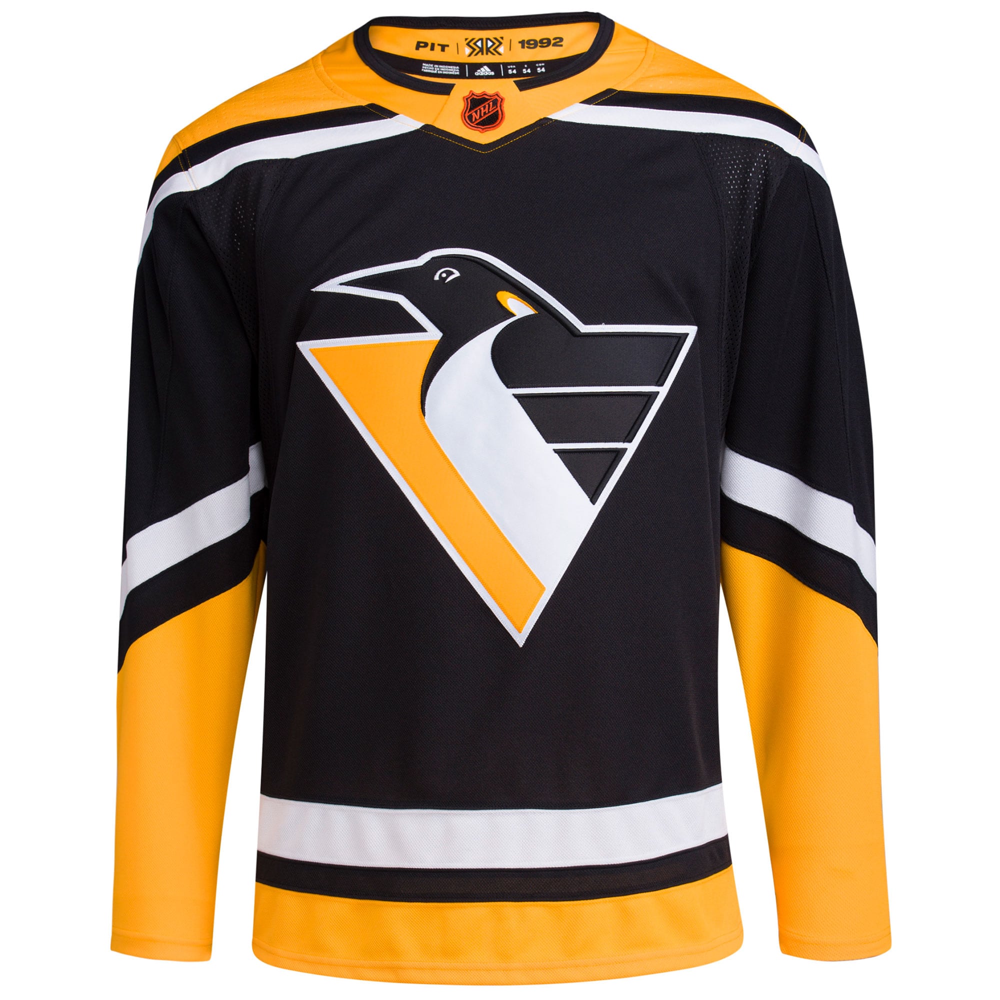 Pittsburgh Penguins adidas Reverse Retro 2.0 Authentic Blank Jersey - Black - vstockx