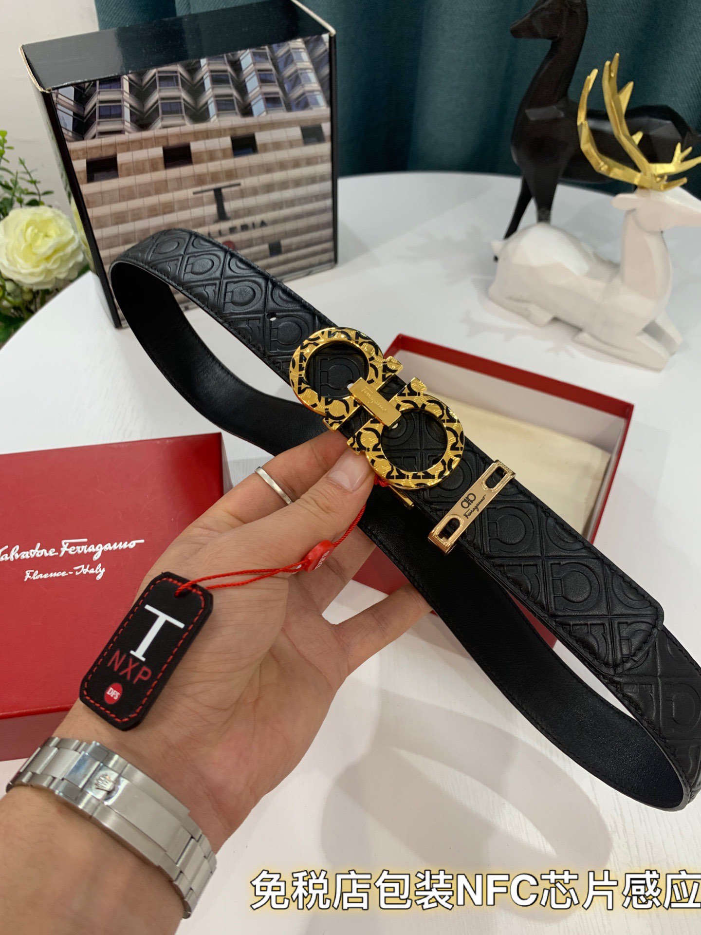 Streetwear Belt Ferragamo 319184 size:3.5cm - vstockx