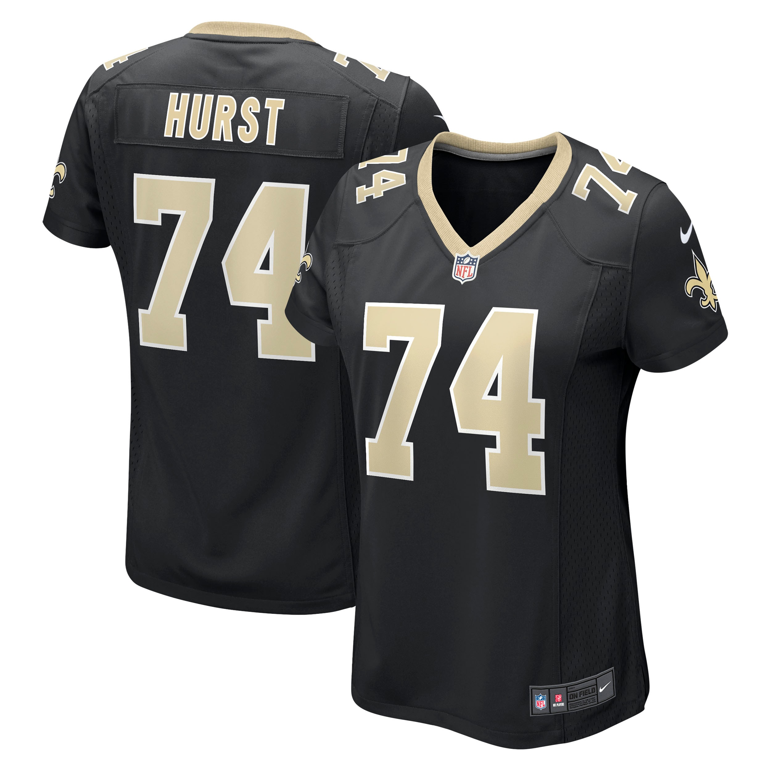 James Hurst New Orleans Saints Nike Women's Game Jersey - Black - vstockx