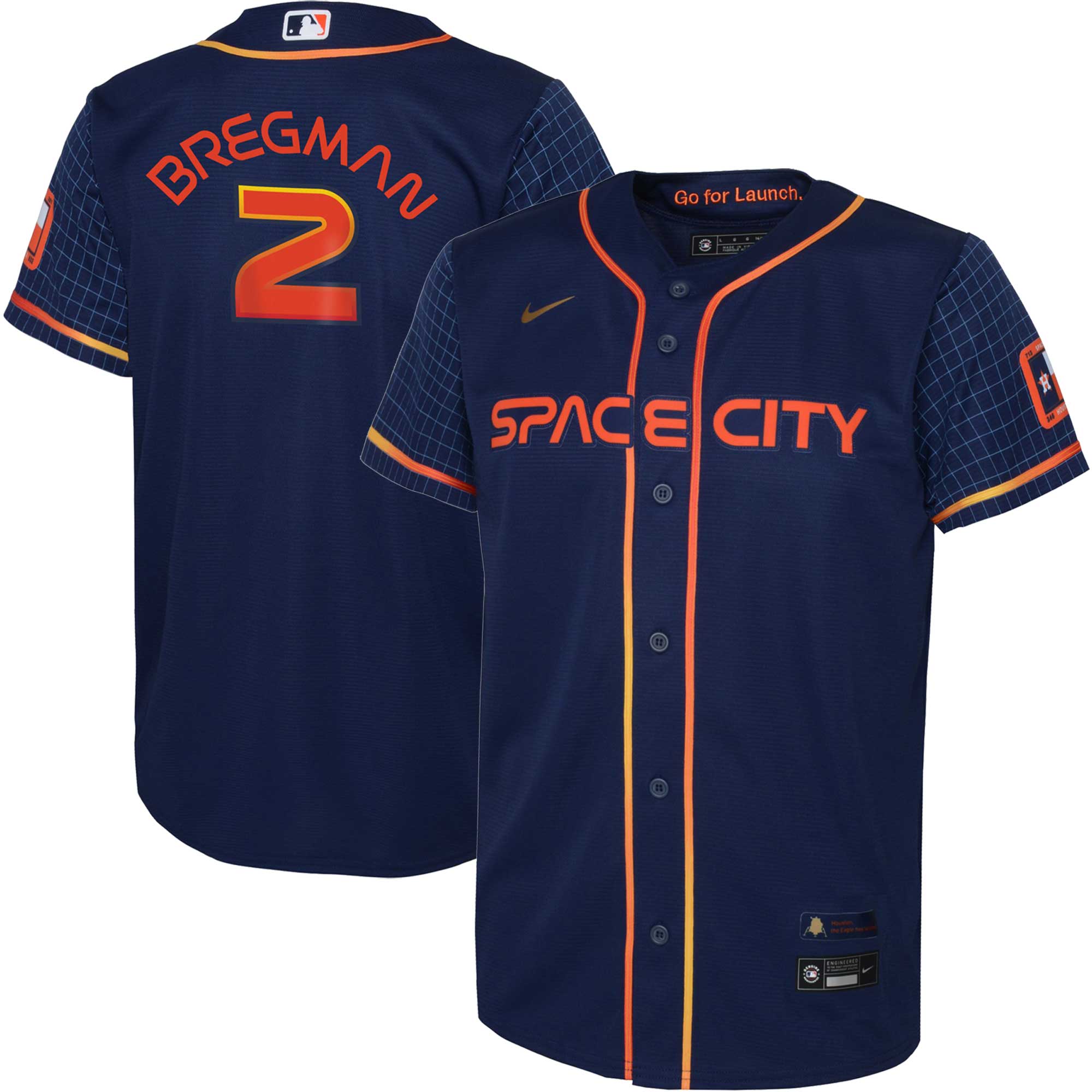 Alex Bregman Houston Astros Nike Infant 2022 City Connect Player Jersey - Navy - vstockx