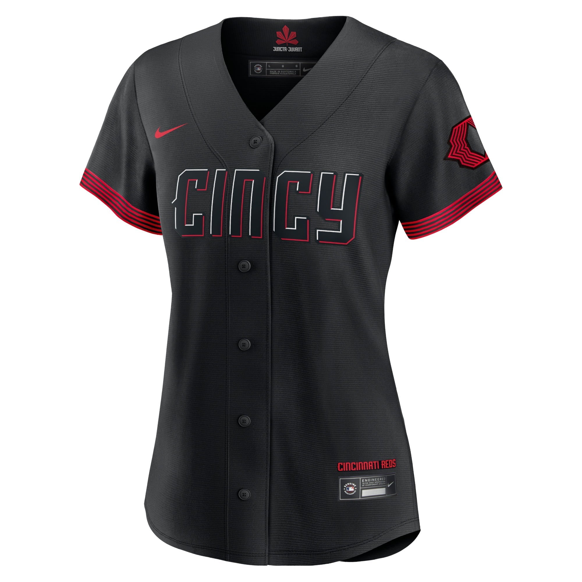 Women's Nike Black Cincinnati Reds 2023 City Connect Replica Jersey - vstockx