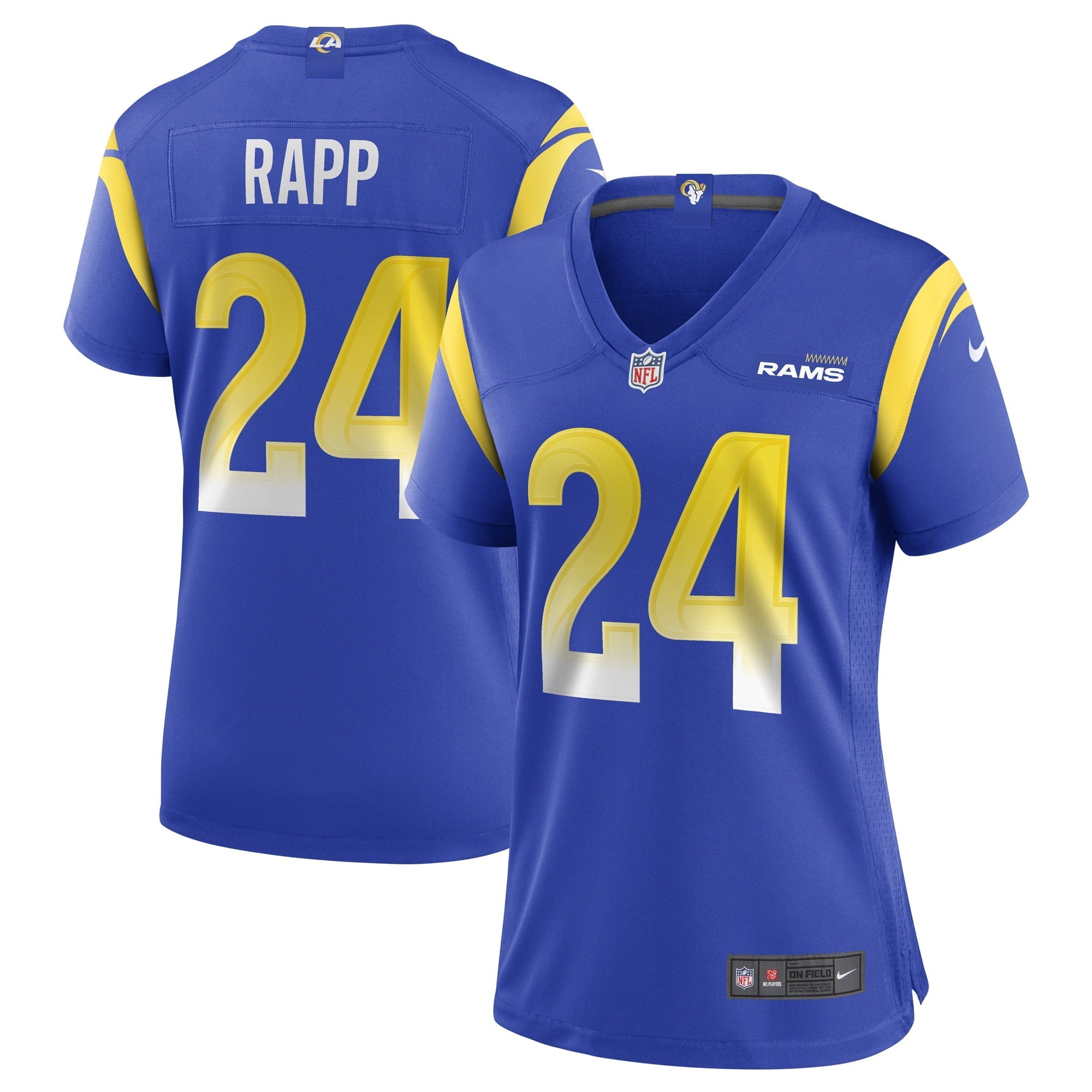 Women's Nike Taylor Rapp Royal Los Angeles Rams Game Jersey - vstockx