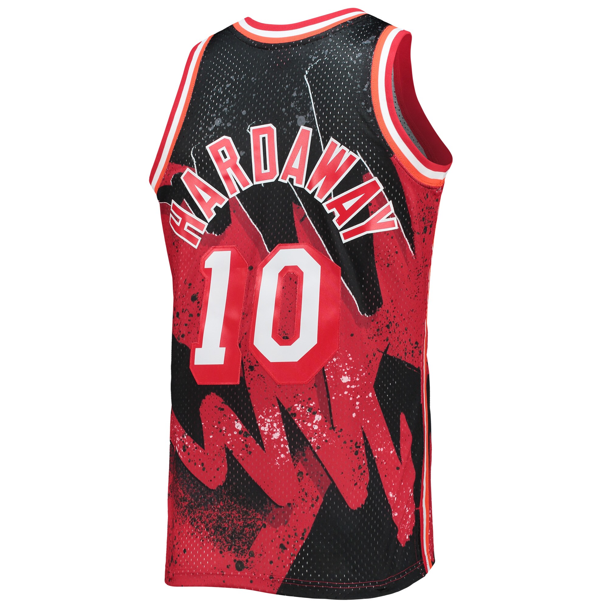 Tim Hardaway Miami Heat Mitchell & Ness Hardwood Classics 1996/97 Hyper Hoops Swingman Jersey - Scarlet - vstockx
