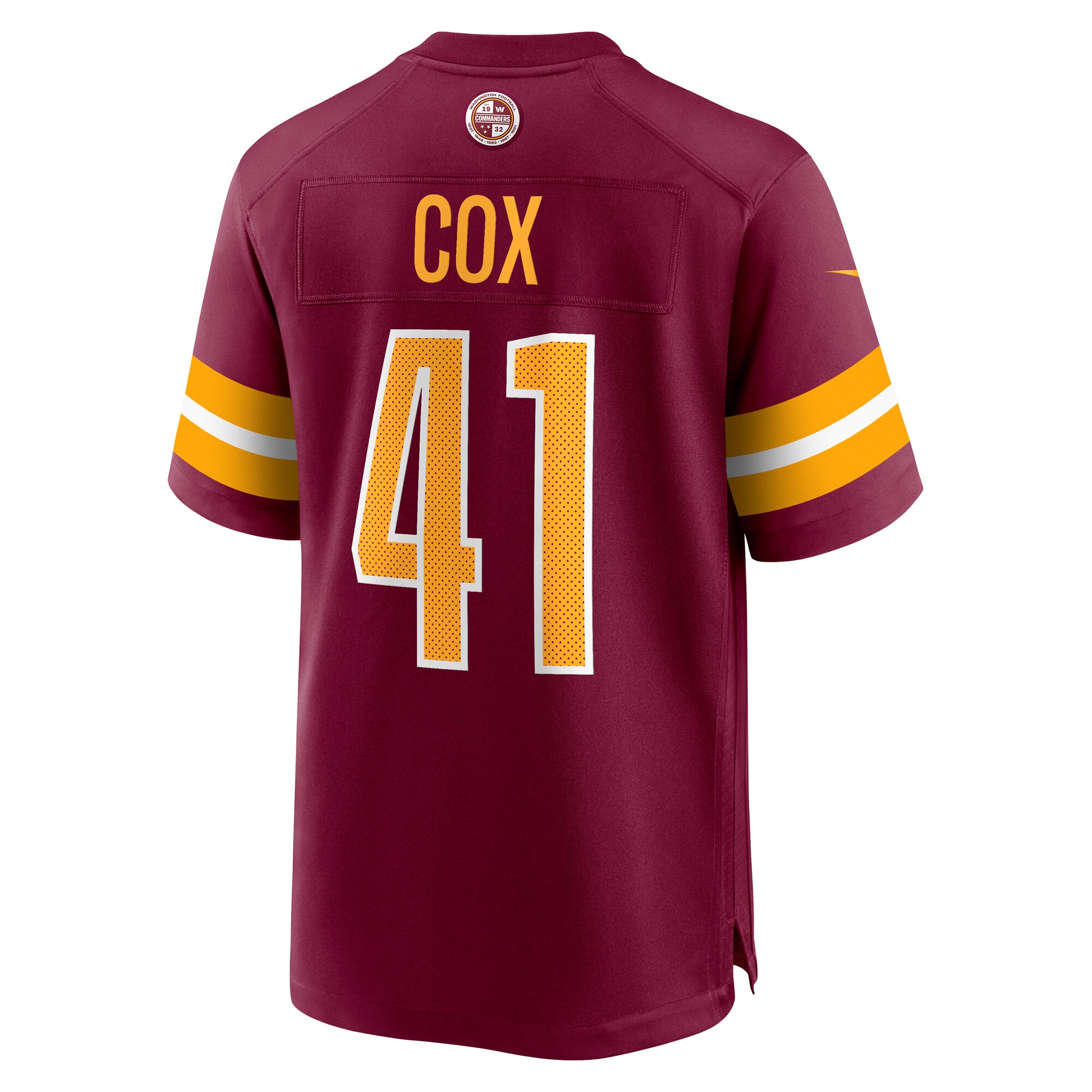 Jabril Cox Washington Commanders Nike Team Game Jersey - Burgundy - vstockx