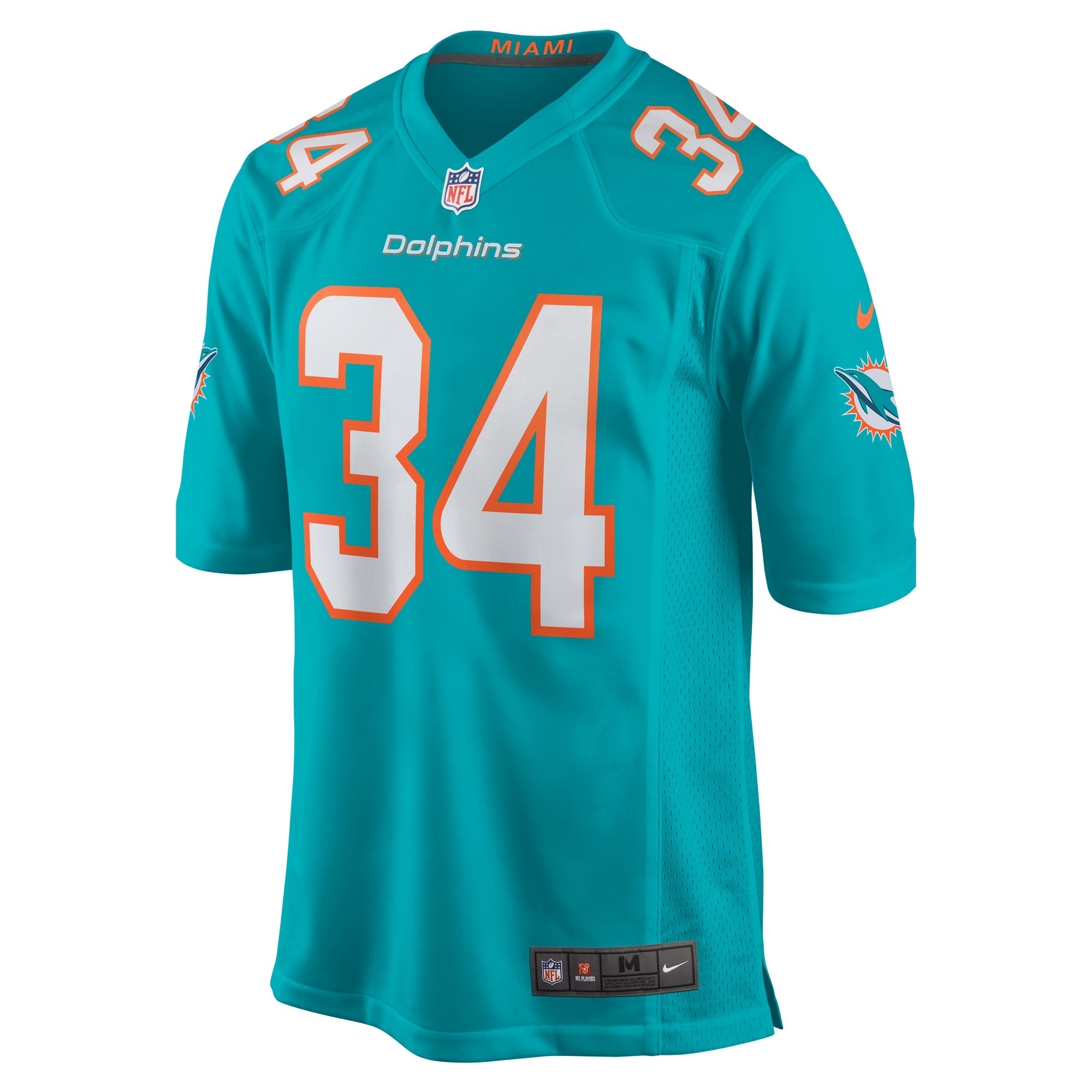 Men's Nike Tino Ellis Aqua Miami Dolphins Home Game Player Jersey - vstockx