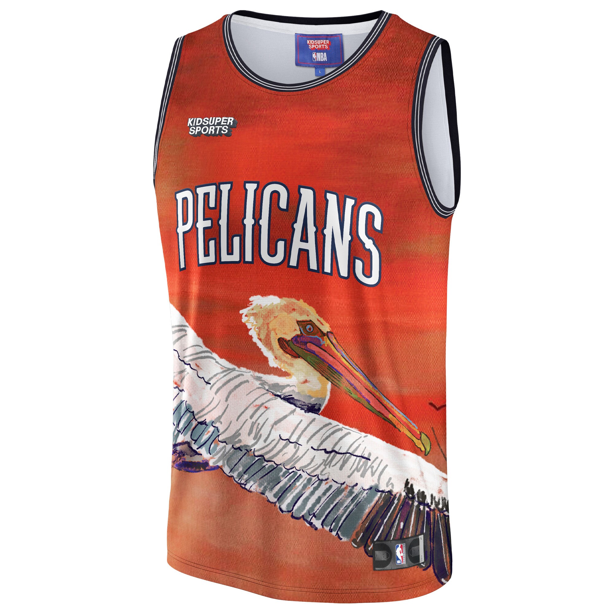 New Orleans Pelicans NBA & KidSuper Studios by Fanatics Unisex Hometown Jersey - Red - vstockx