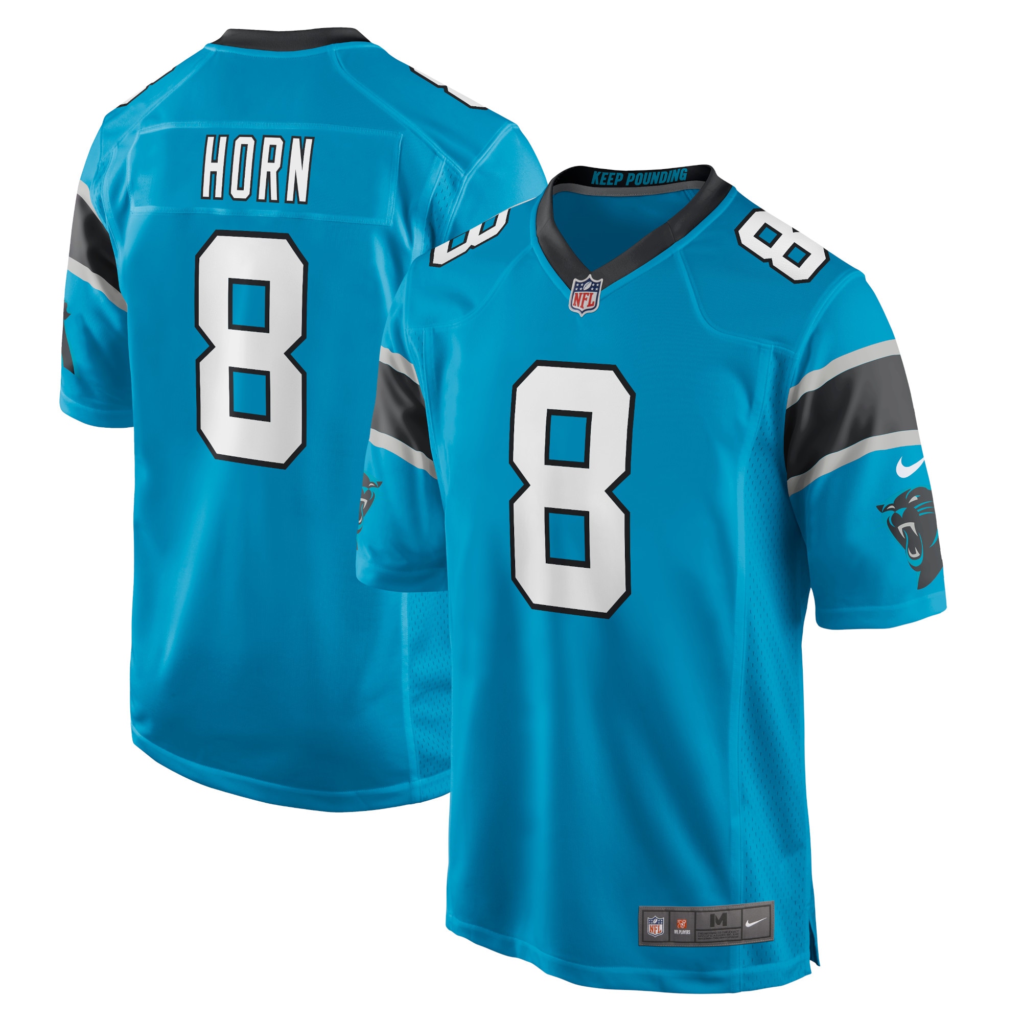 Jaycee Horn Carolina Panthers Nike Game Player Jersey - Blue - vstockx