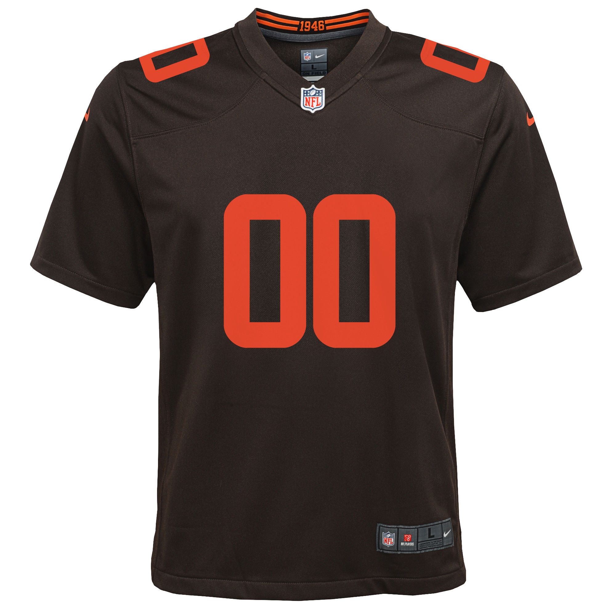 Cleveland Browns Nike Youth Alternate Custom Game Jersey - Brown - vstockx