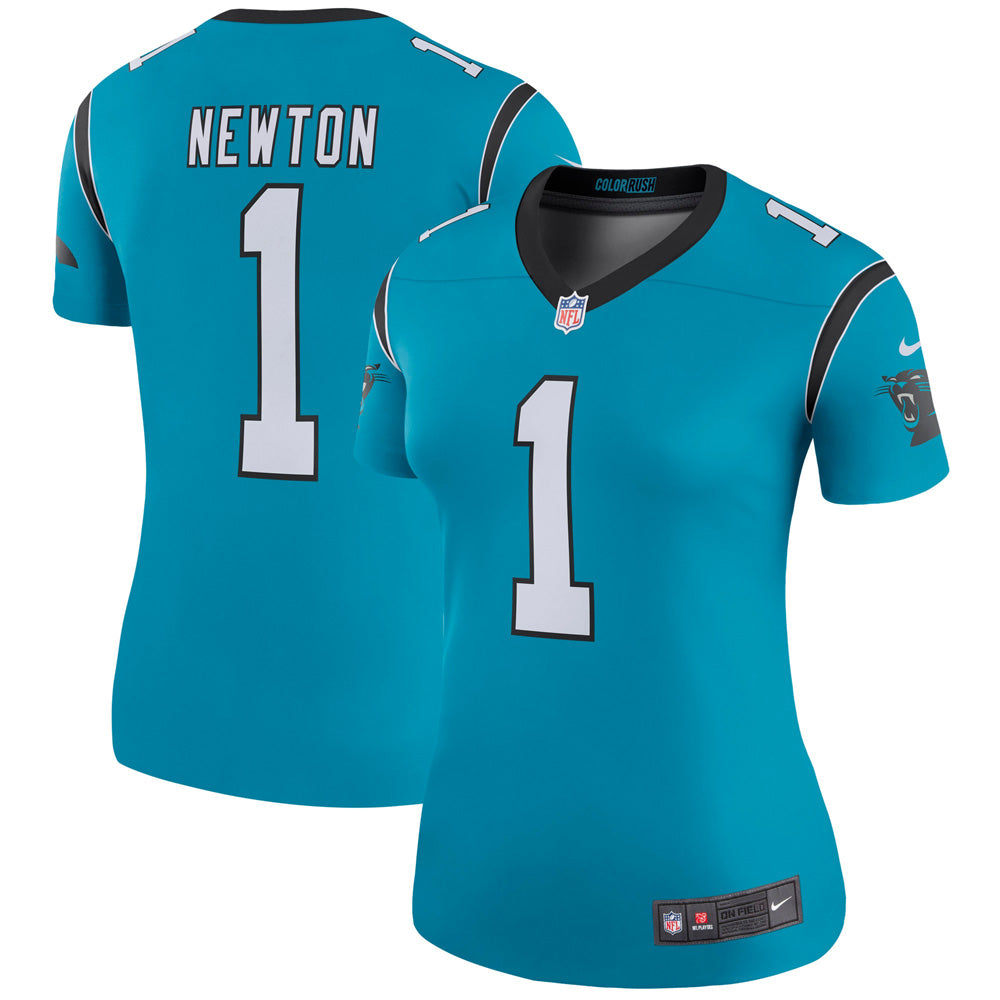 Women's Carolina Panthers Cam Newton Legend Jersey - Blue - vstockx