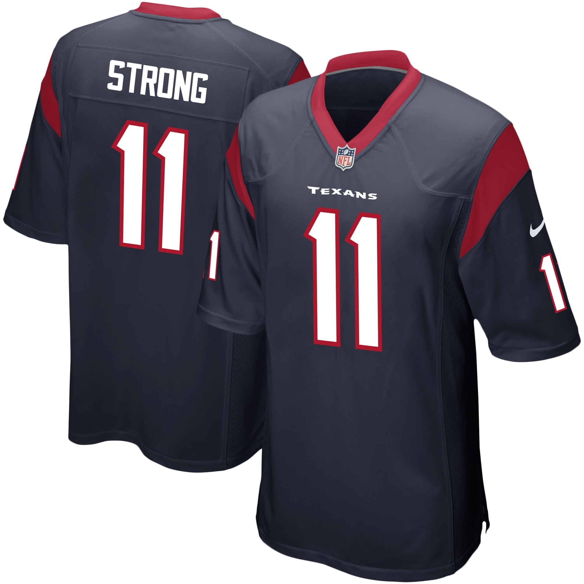 Jaelen Strong Houston Texans Nike Game Jersey - Navy - vstockx