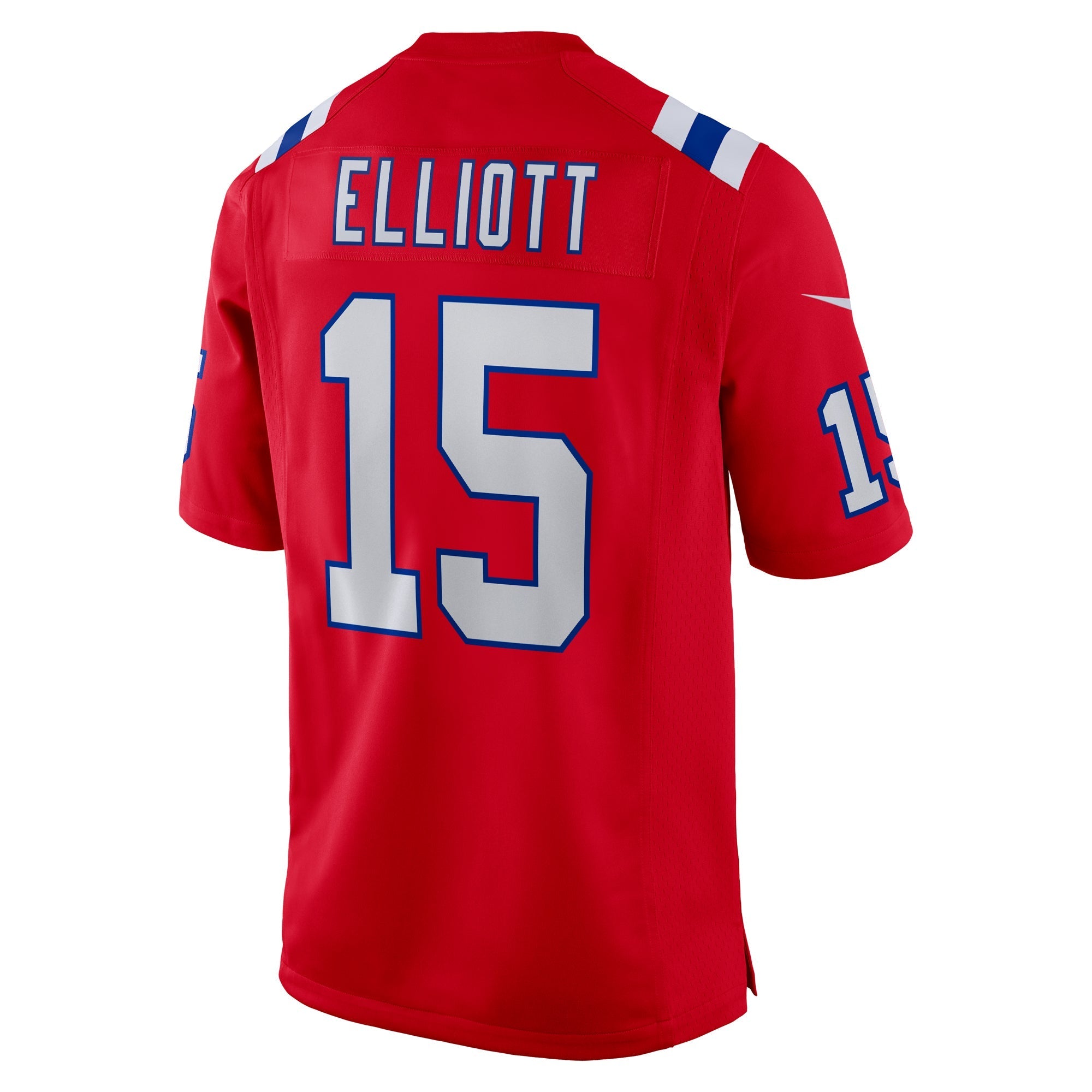 Men's Nike Ezekiel Elliott Red New England Patriots Alternate Game Player Jersey - vstockx