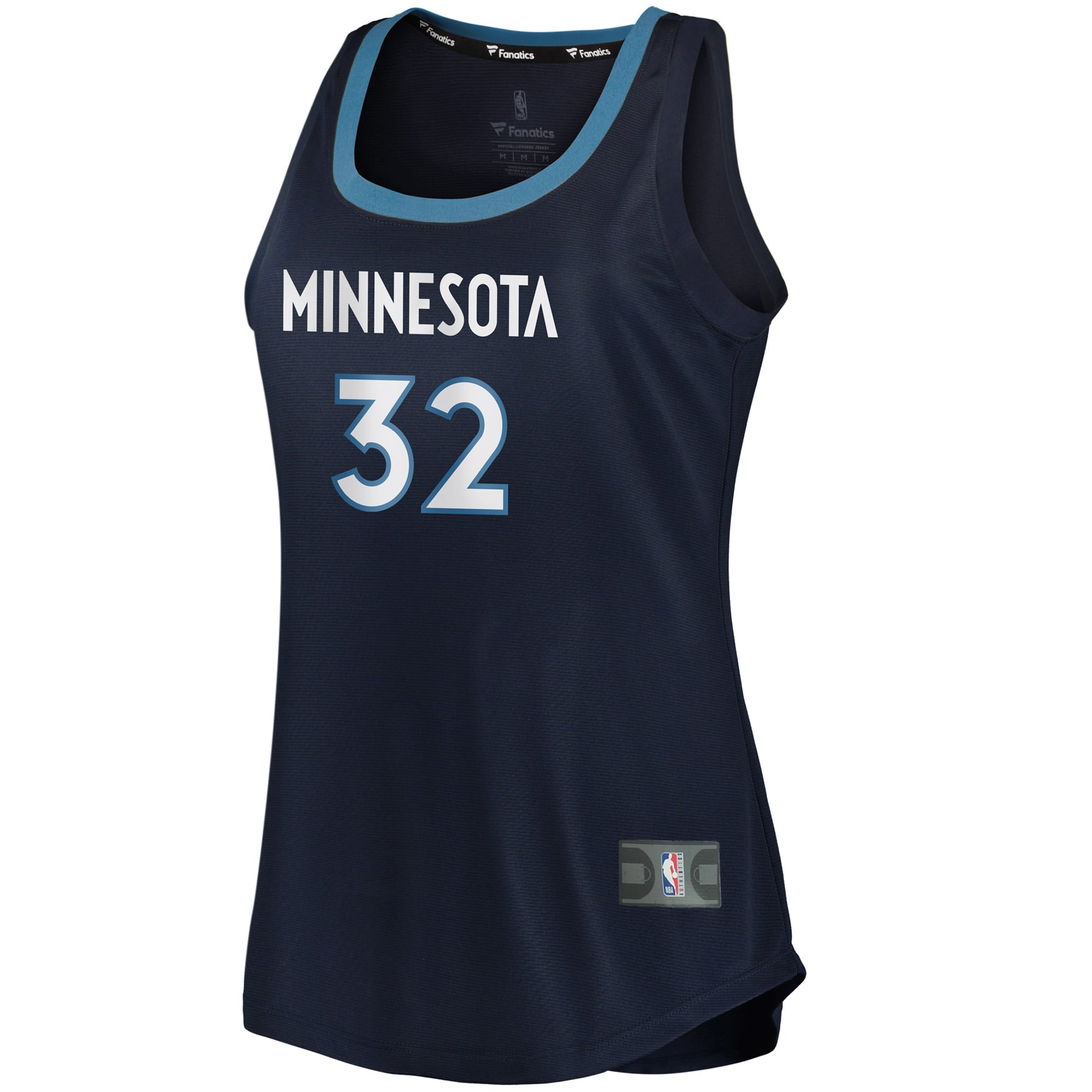 Women's Fanatics Branded Karl-Anthony Towns Navy Minnesota Timberwolves Fast Break Tank Jersey - Icon Edition - vstockx