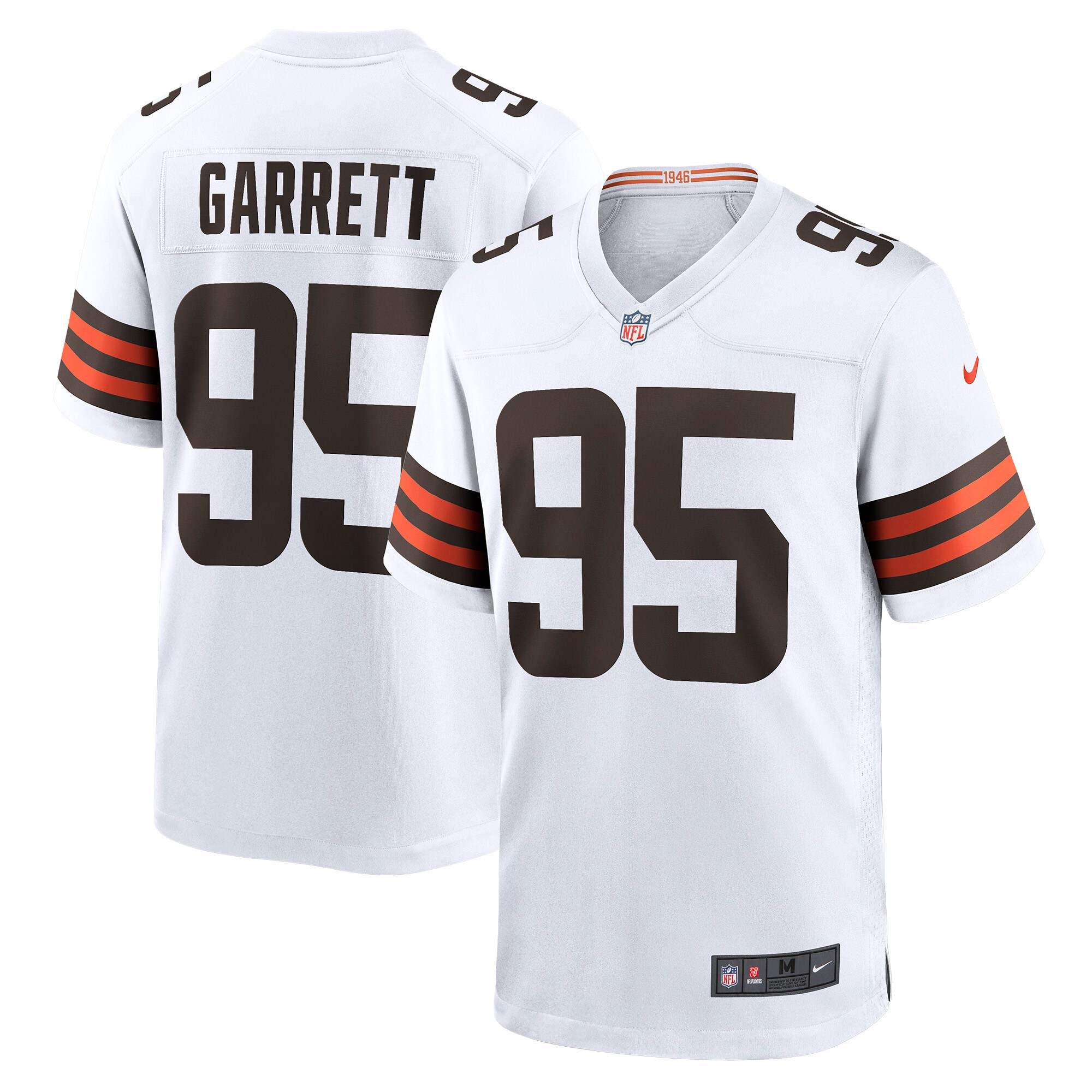 Myles Garrett Cleveland Browns Nike Away Game Jersey - White - vstockx