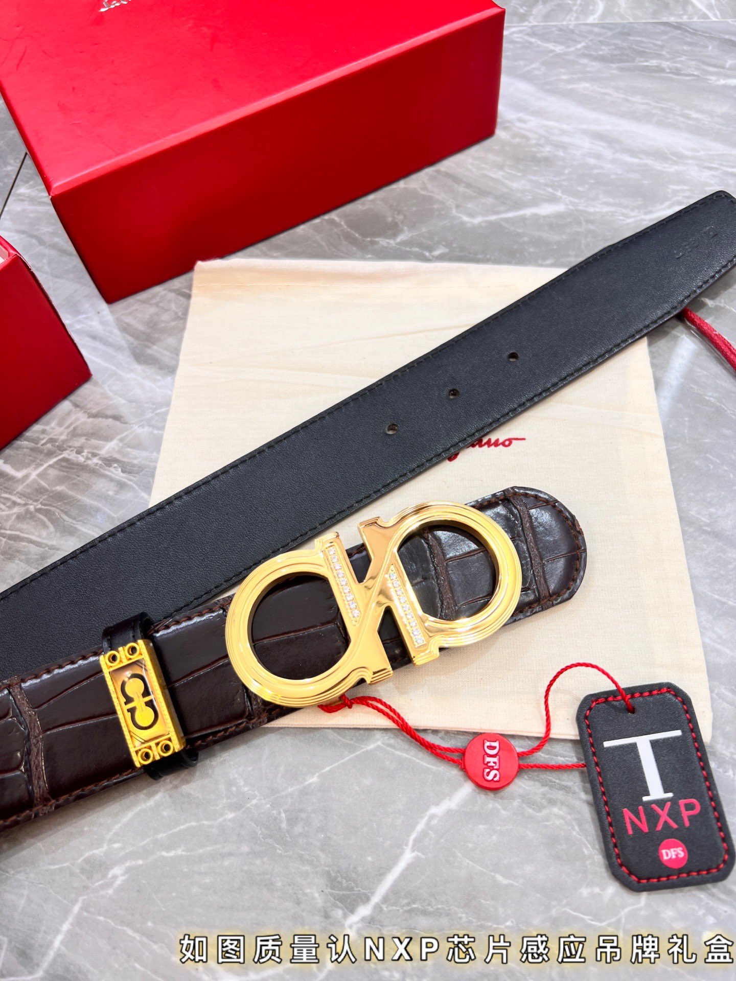 Streetwear Belt Ferragamo 319865 size:3.5cm - vstockx