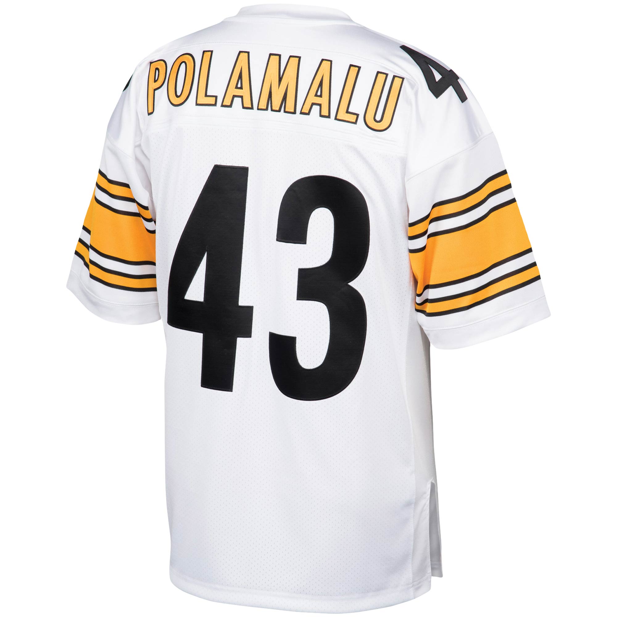 Troy Polamalu Pittsburgh Steelers Mitchell & Ness 2005 Authentic Throwback Retired Player Jersey - White - vstockx