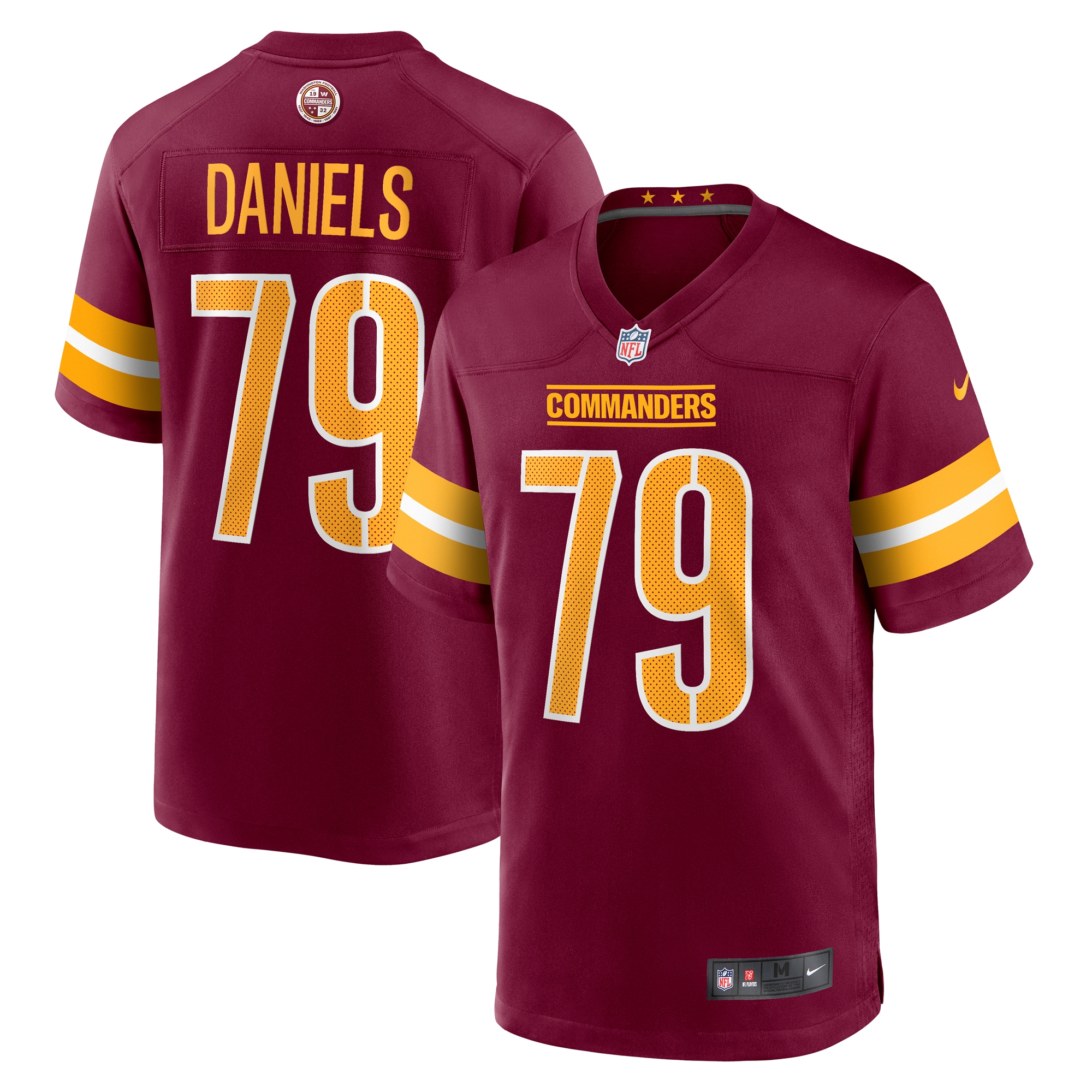 Braeden Daniels Washington Commanders Nike Team Game Jersey - Burgundy - vstockx