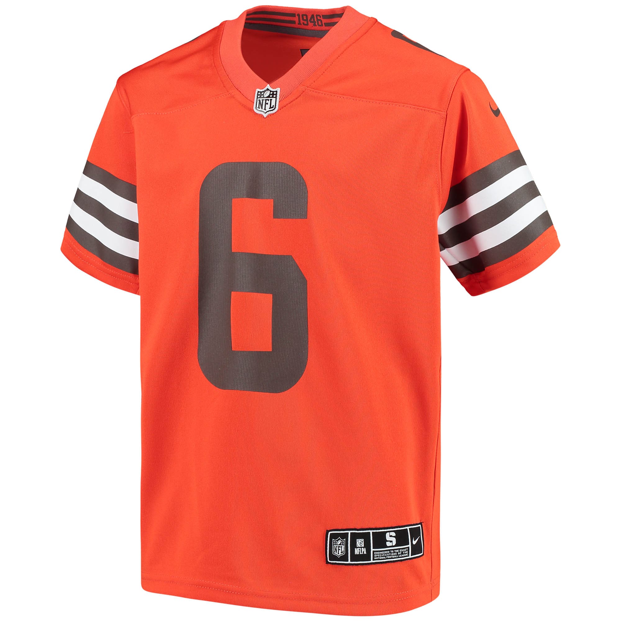 Youth Nike Baker Mayfield Orange Cleveland Browns Inverted Team Game Jersey - vstockx