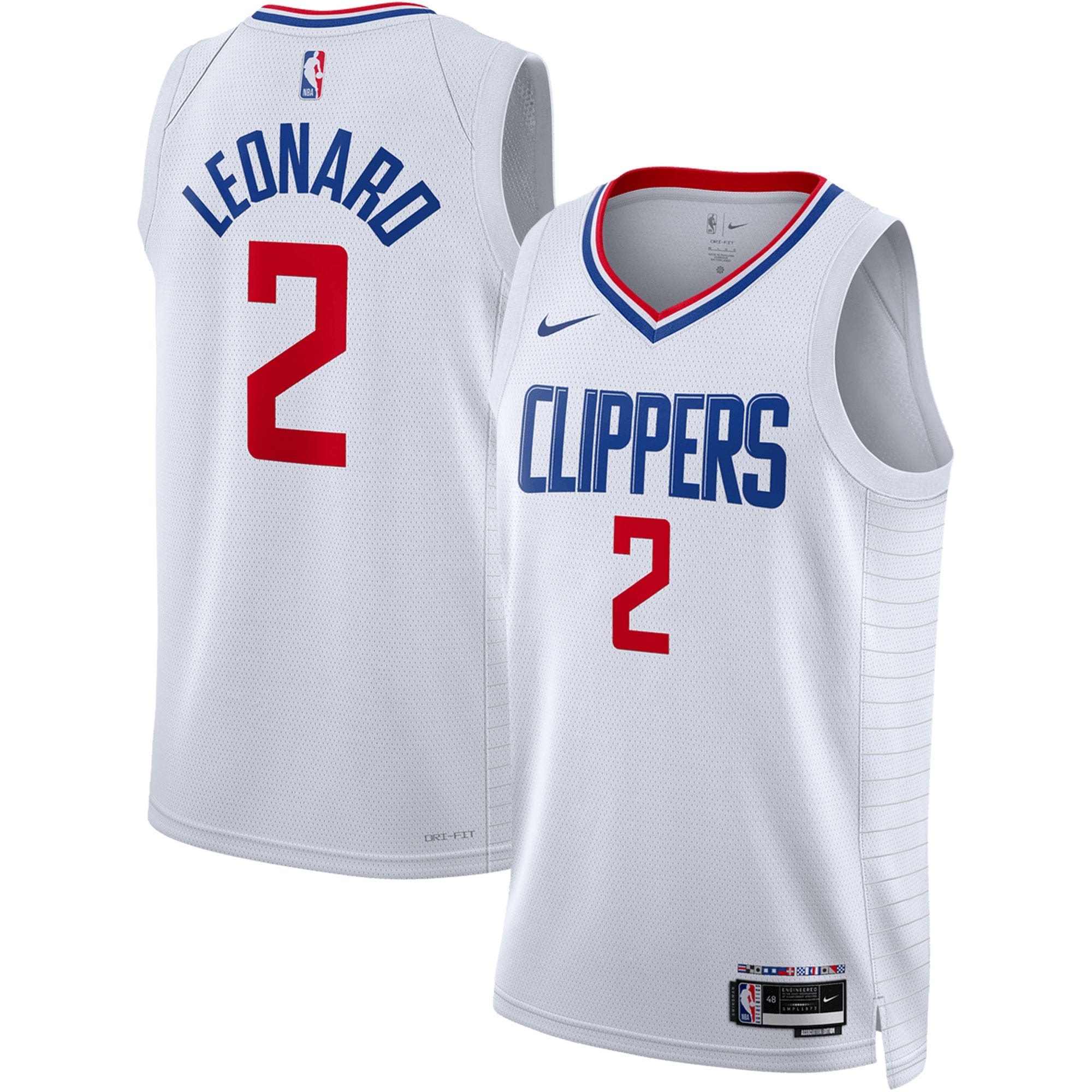 Kawhi Leonard LA Clippers Nike Unisex Swingman Jersey - Association Edition - White - vstockx