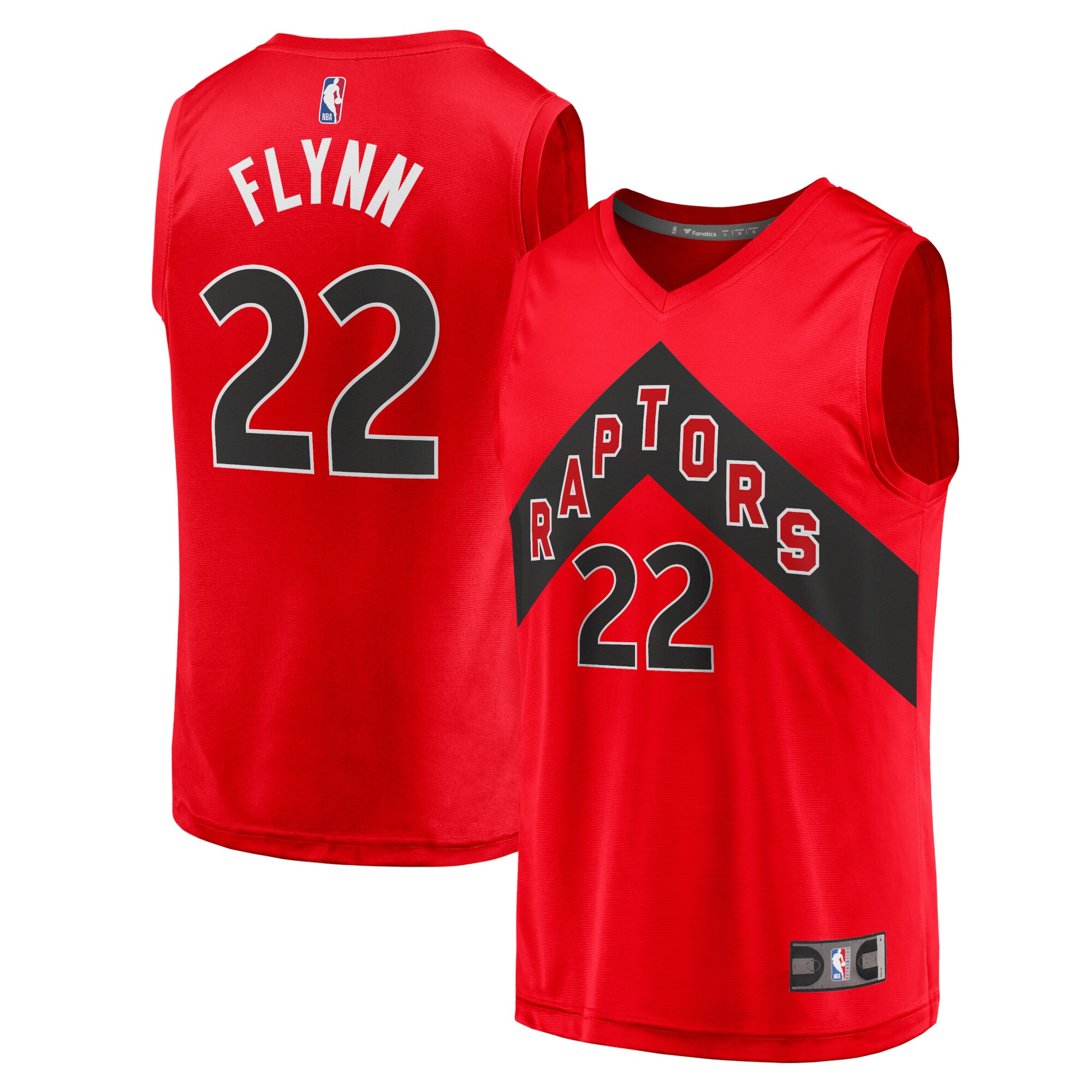 Malachi Flynn Toronto Raptors Fanatics Branded Youth 2021/22 Fast Break Replica Jersey - Icon Edition - Red - vstockx