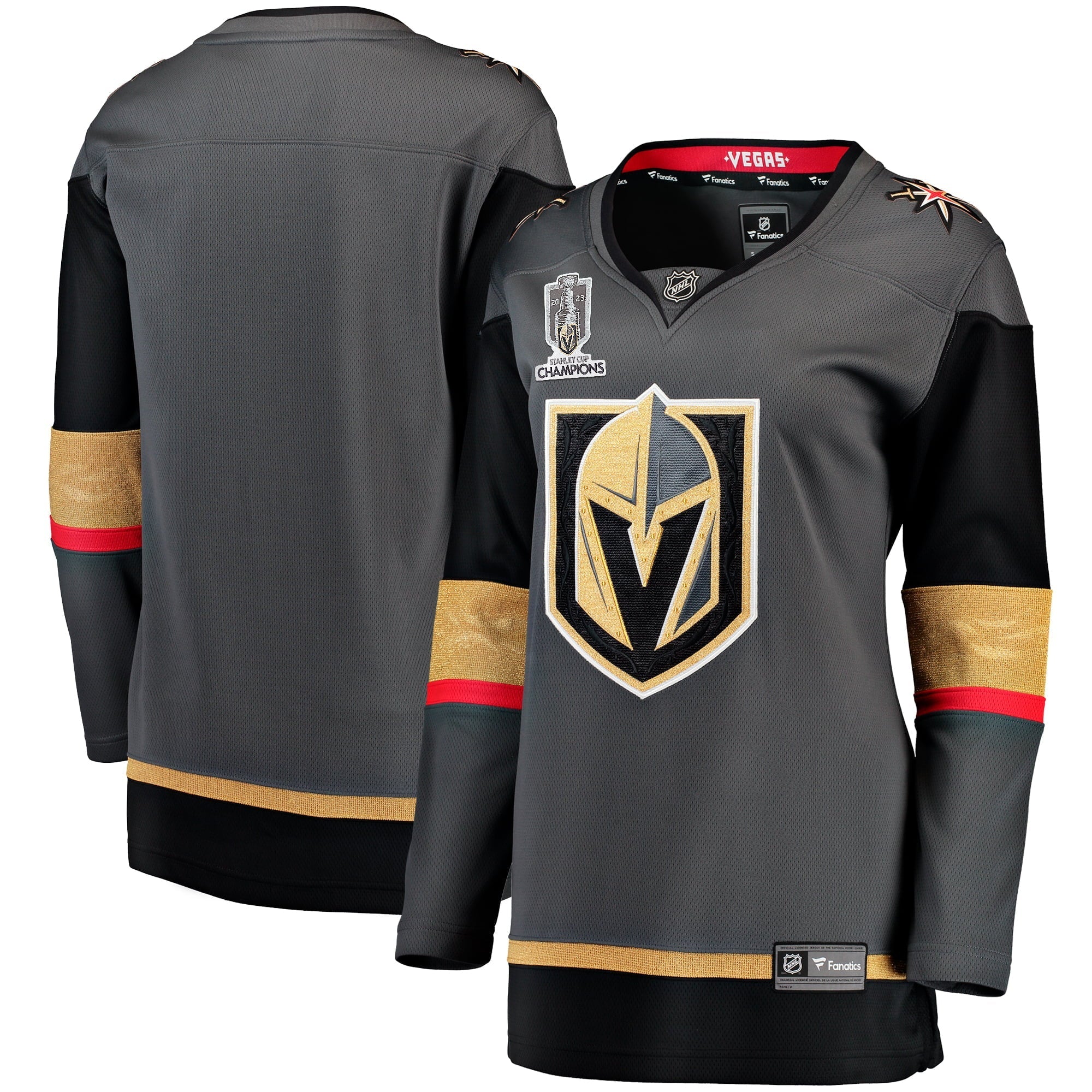 Women's Fanatics Branded Black Vegas Golden Knights 2023 Stanley Cup Champions Alternate Breakaway Jersey - vstockx