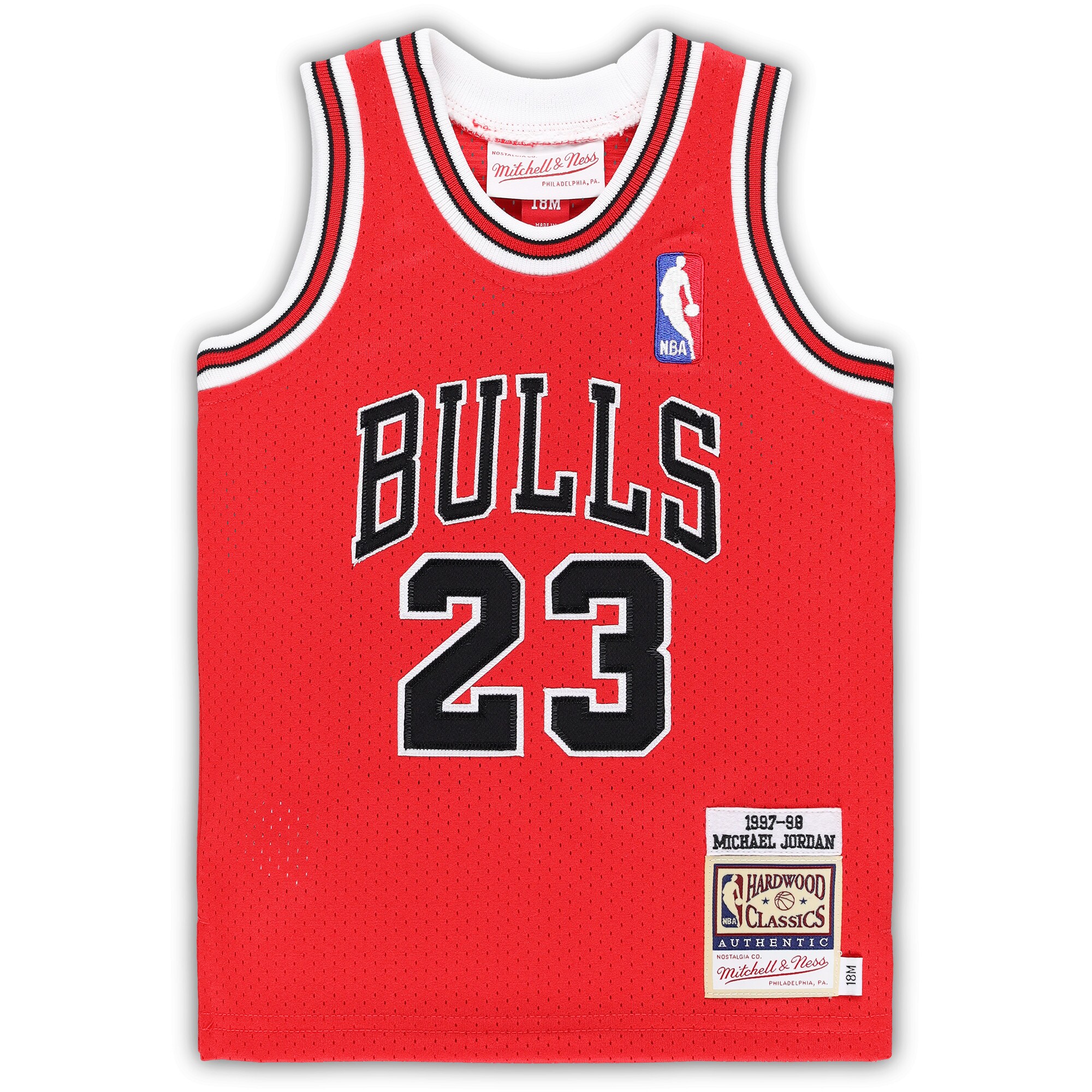 Michael Jordans Chicago Bulls Mitchell & Ness Infant 1985/86 Hardwood Classics Authentic Jersey - Red - vstockx