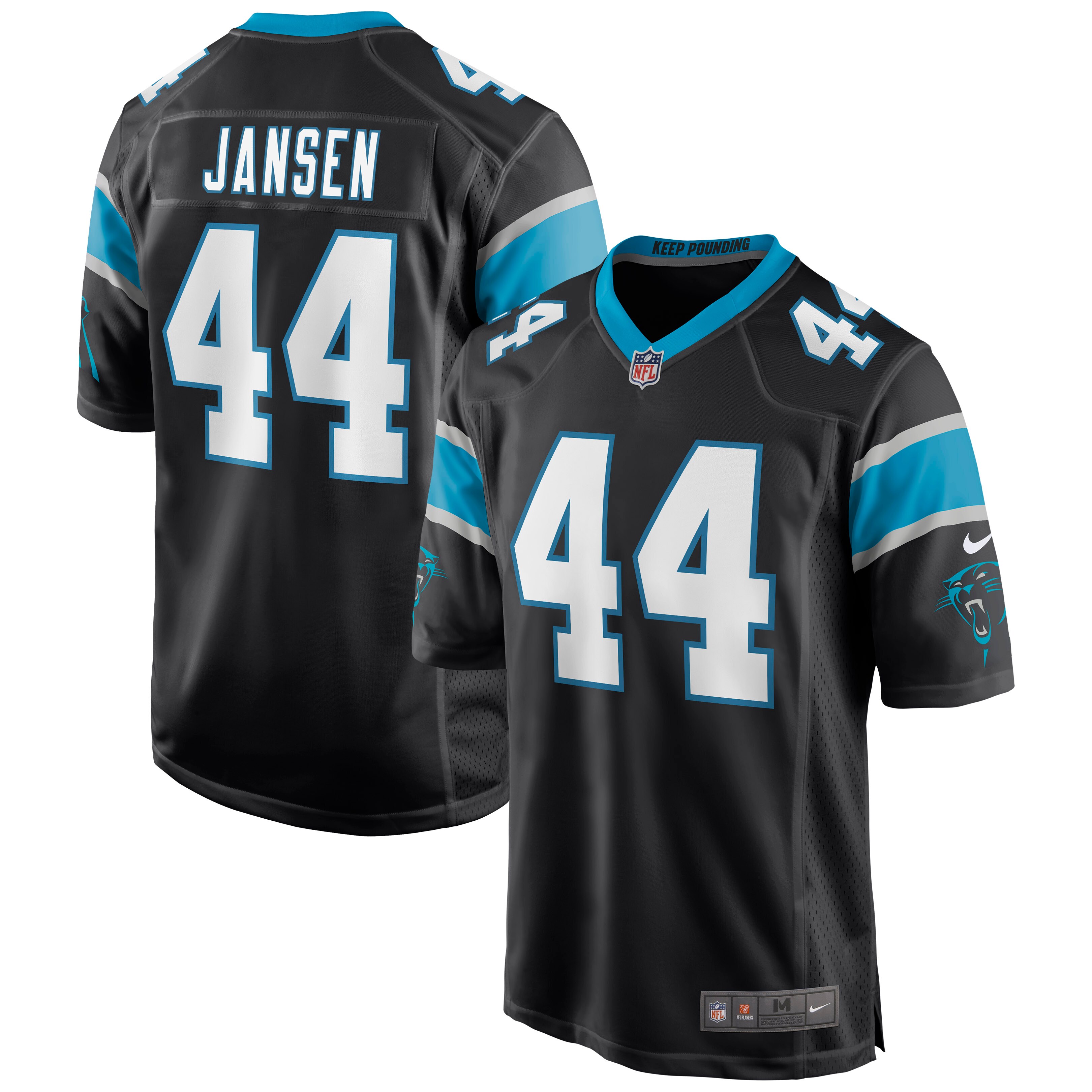 J.J. Jansen Carolina Panthers Nike Game Jersey - Black - vstockx