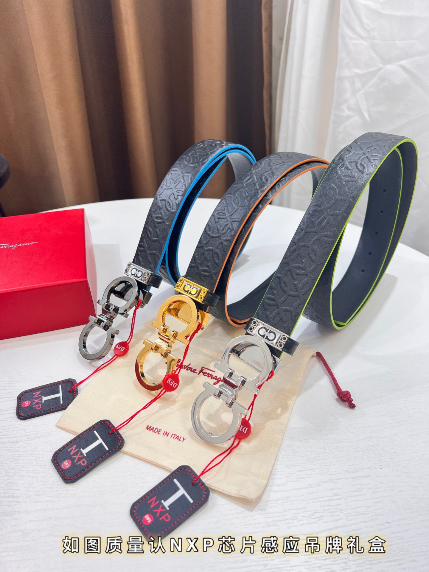 Streetwear Belt Ferragamo 320352 size:3.5cm - vstockx