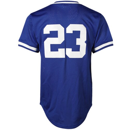 Mitchell & Ness Ryne Sandberg Chicago Cubs Cooperstown Authentic Collection Throwback Replica Jersey - Royal Blue - vstockx