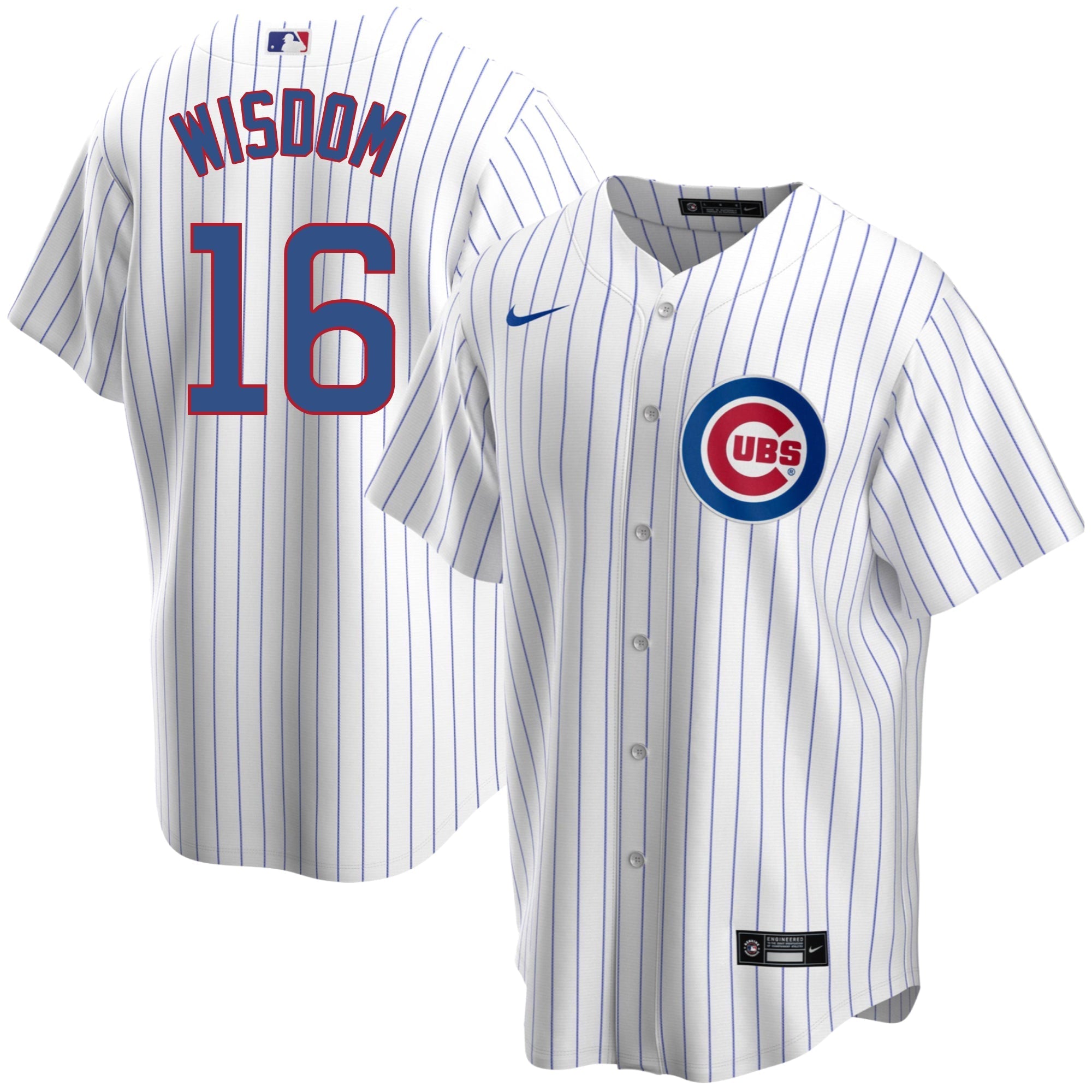 Patrick Wisdom Chicago Cubs Home Pinstripe Men's Replica Jersey - vstockx