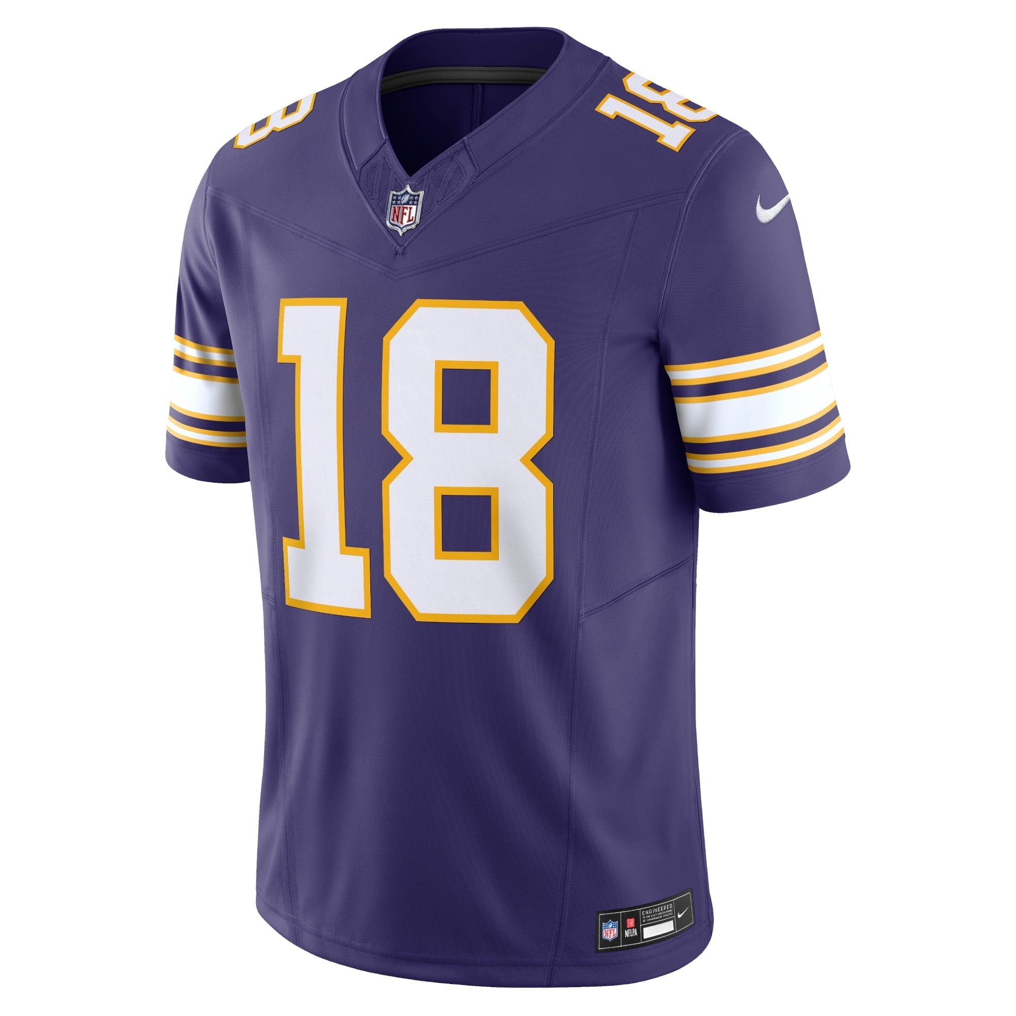 Men's Nike Justin Jefferson Purple Minnesota Vikings Classic Vapor F.U.S.E. Limited Jersey - vstockx