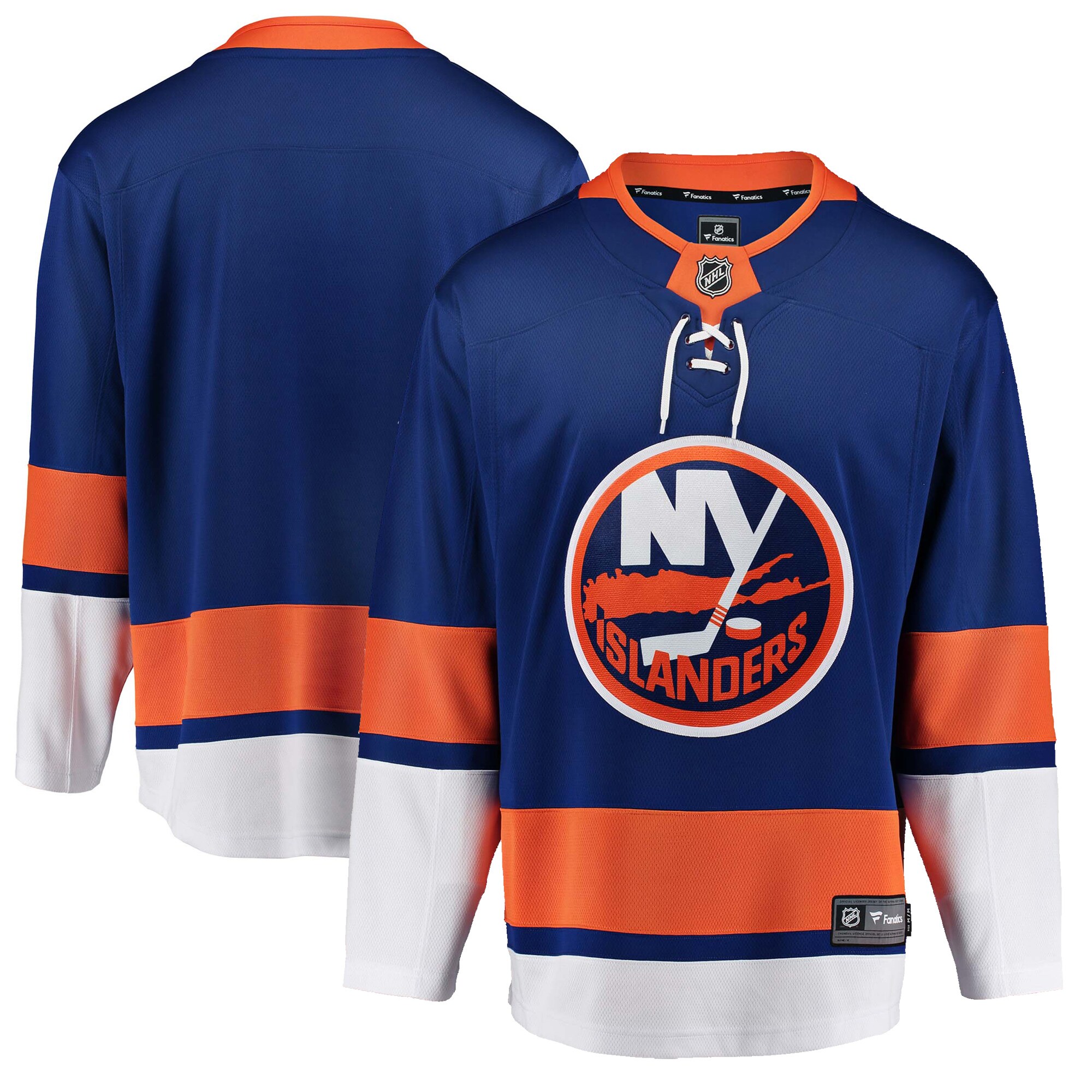 New York Islanders Fanatics Branded Youth Breakaway Home Jersey - Blue - vstockx