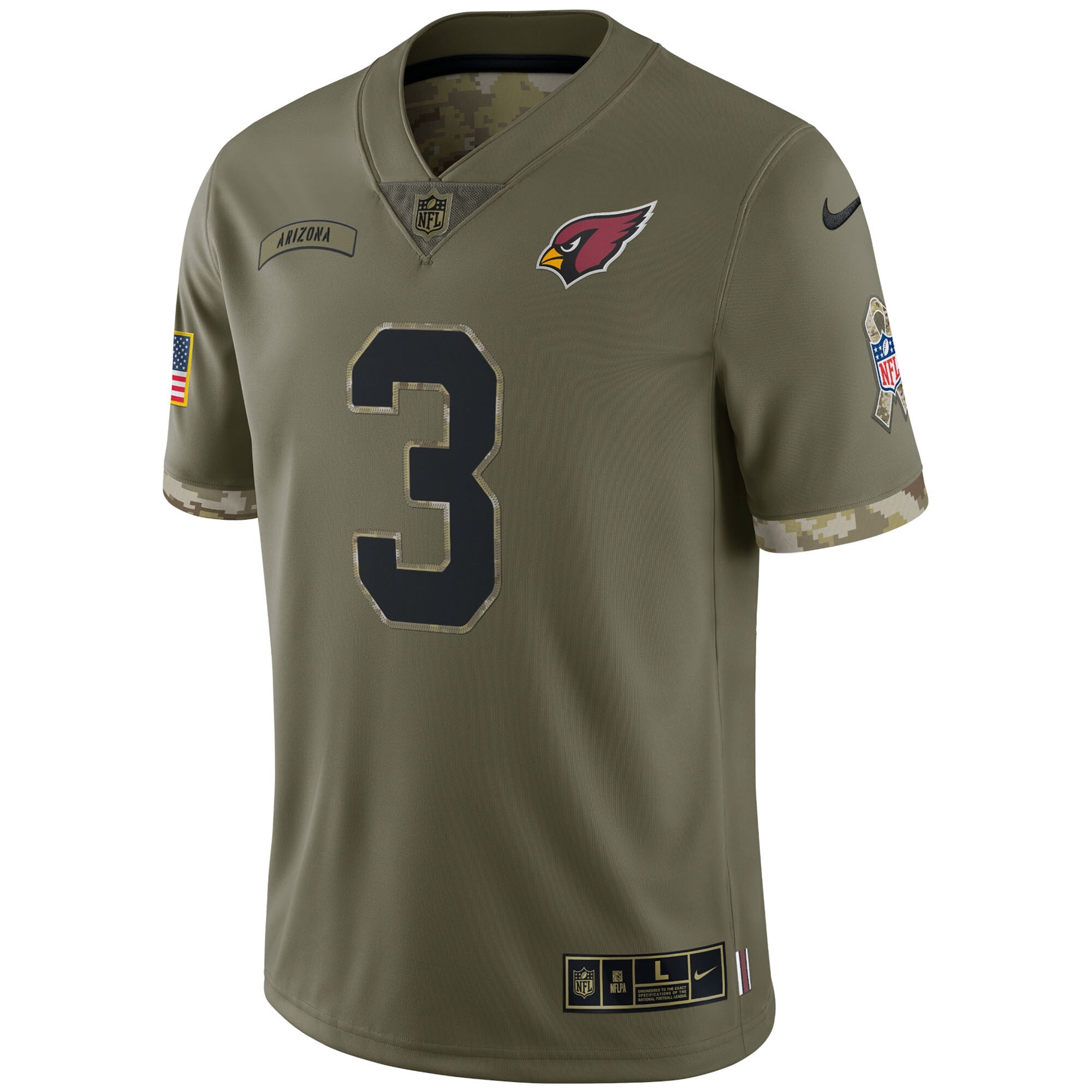Men's Nike Budda Baker Olive Arizona Cardinals 2022 Salute To Service Limited Jersey - vstockx